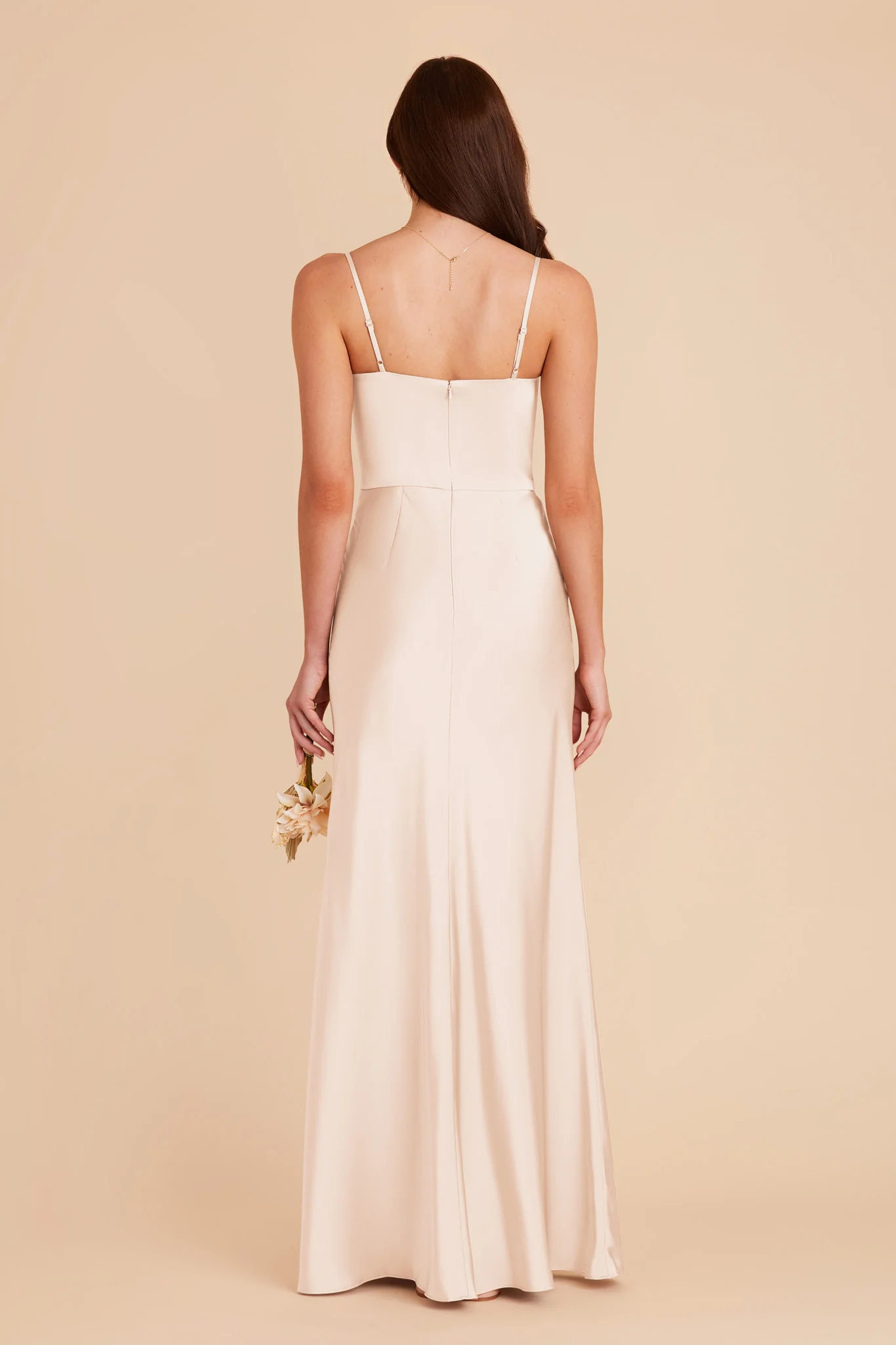 Mai Matte Satin Dress - Champagne - Image 6