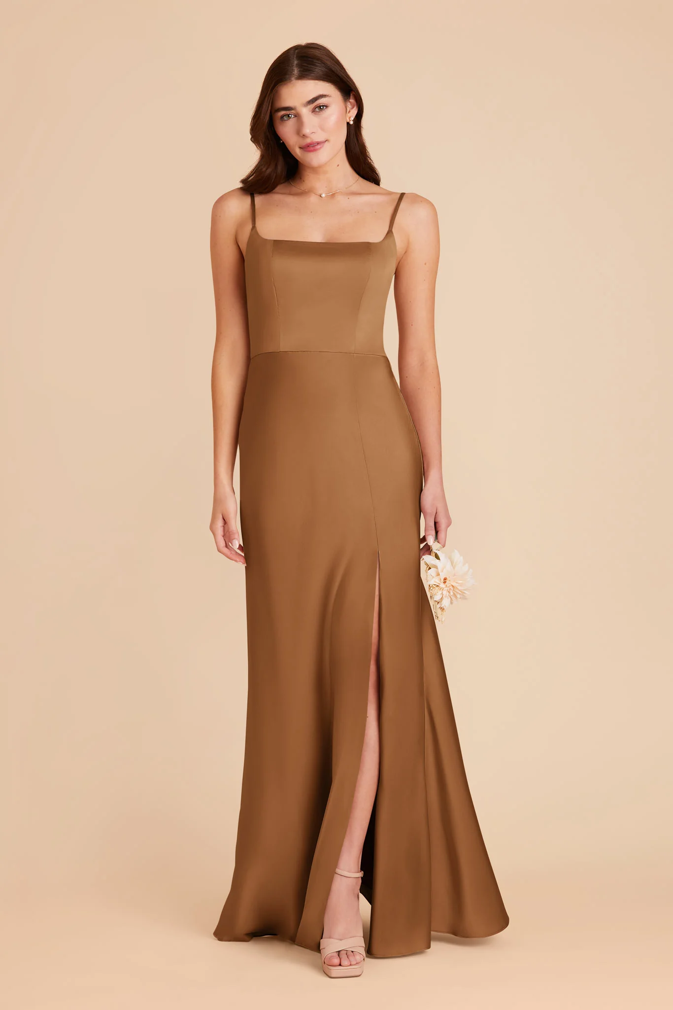 Mai Matte Satin Dress - Copper - Image 3