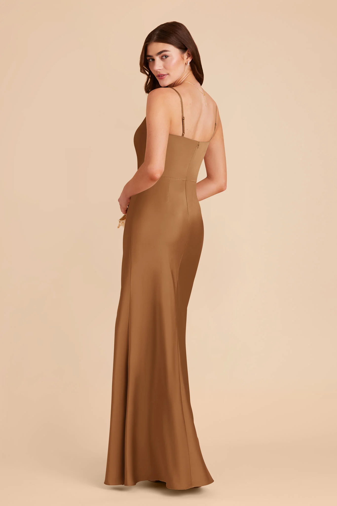 Mai Matte Satin Dress - Copper - Image 5