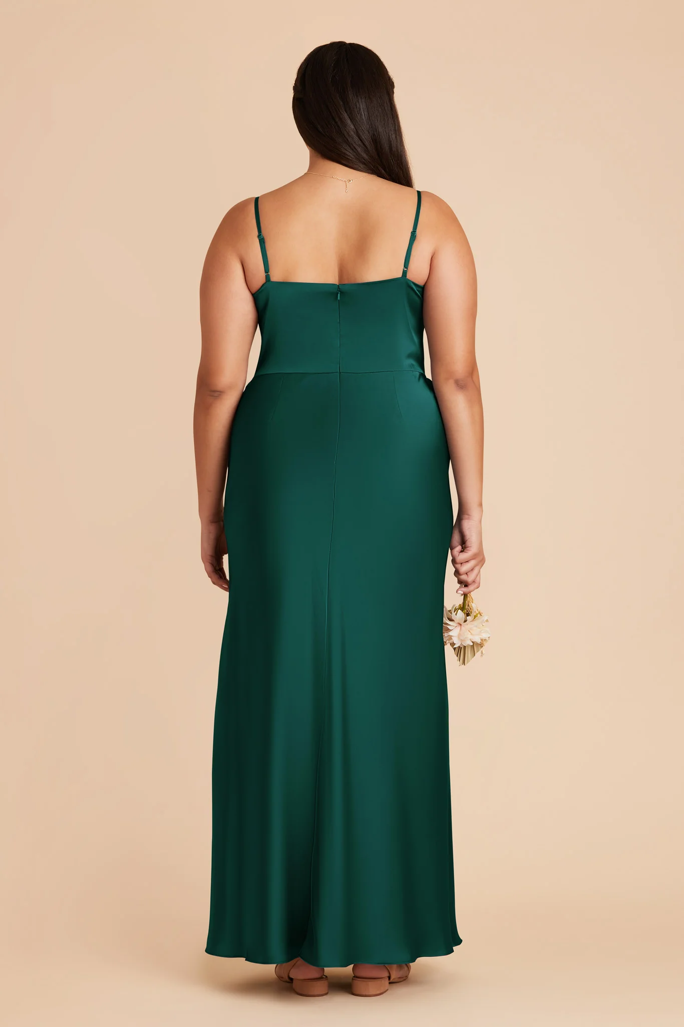 Mai Matte Satin Dress - Emerald - Image 8