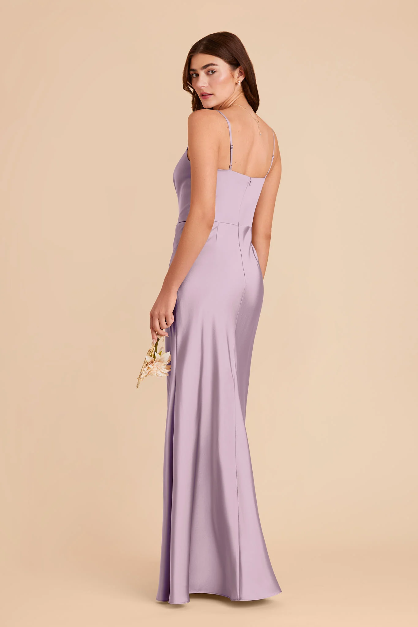 Mai Matte Satin Dress - Lavender - Image 5