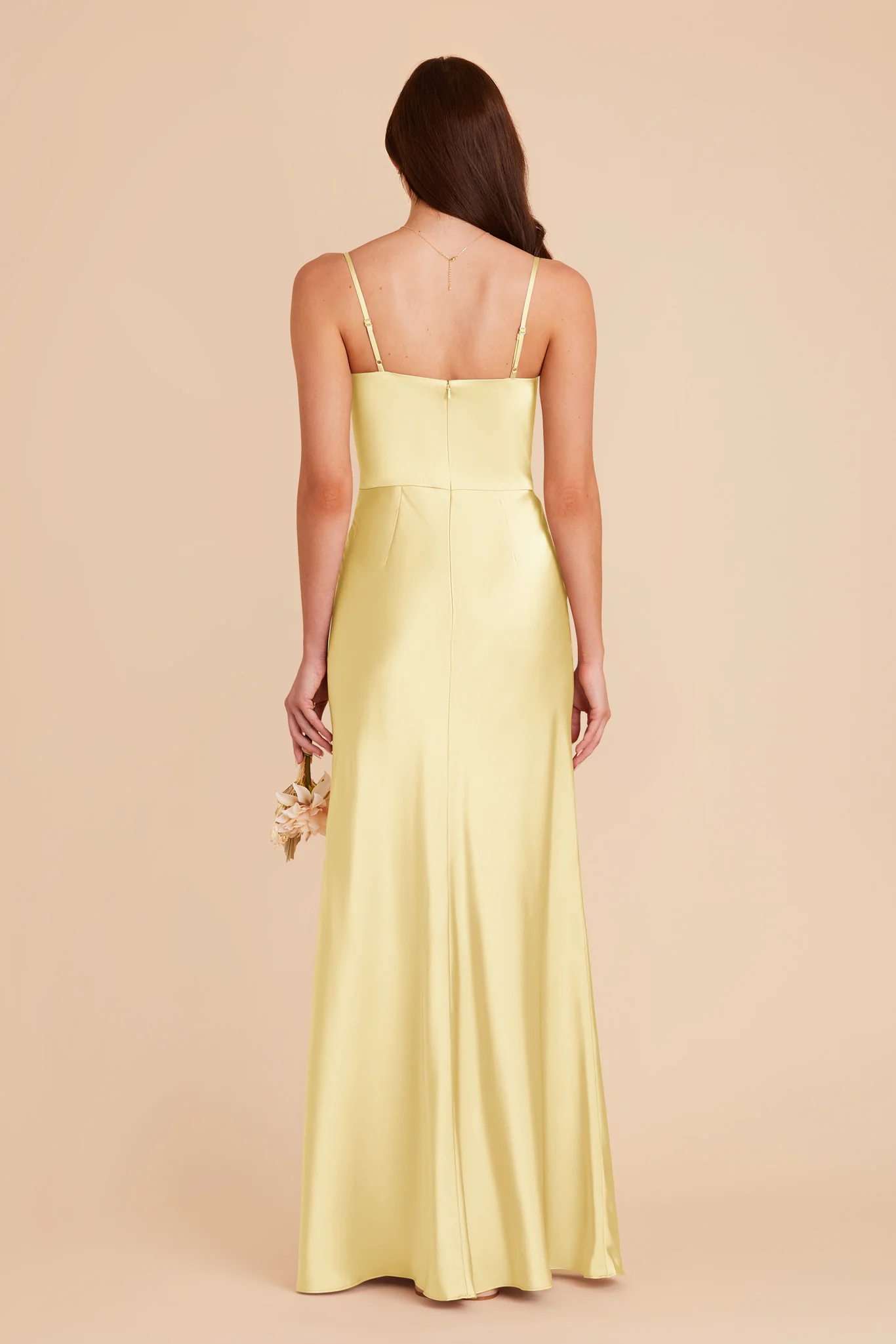 Mai Matte Satin Dress - Lemon Sorbet - Image 7