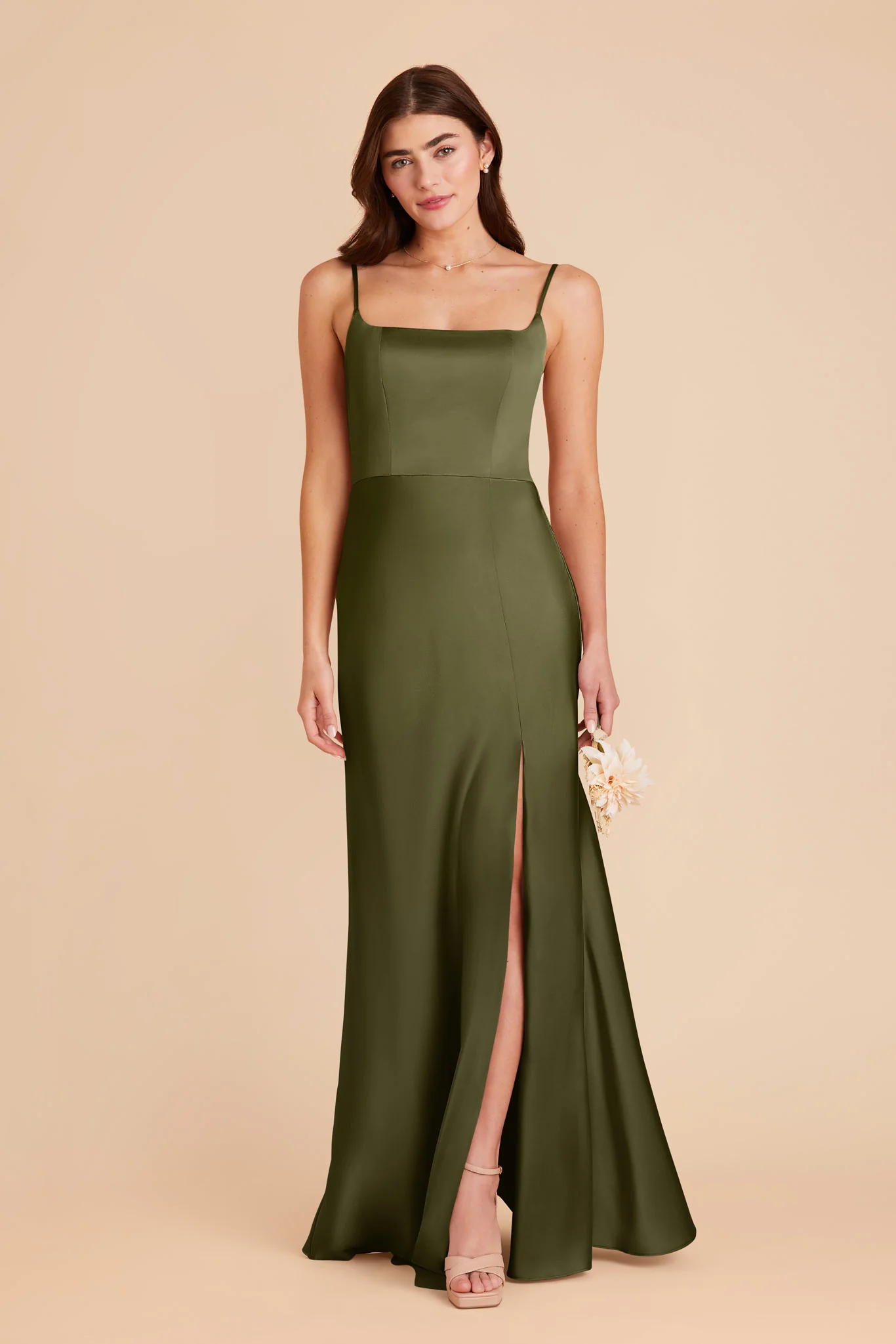 Mai Matte Satin Dress - Martini