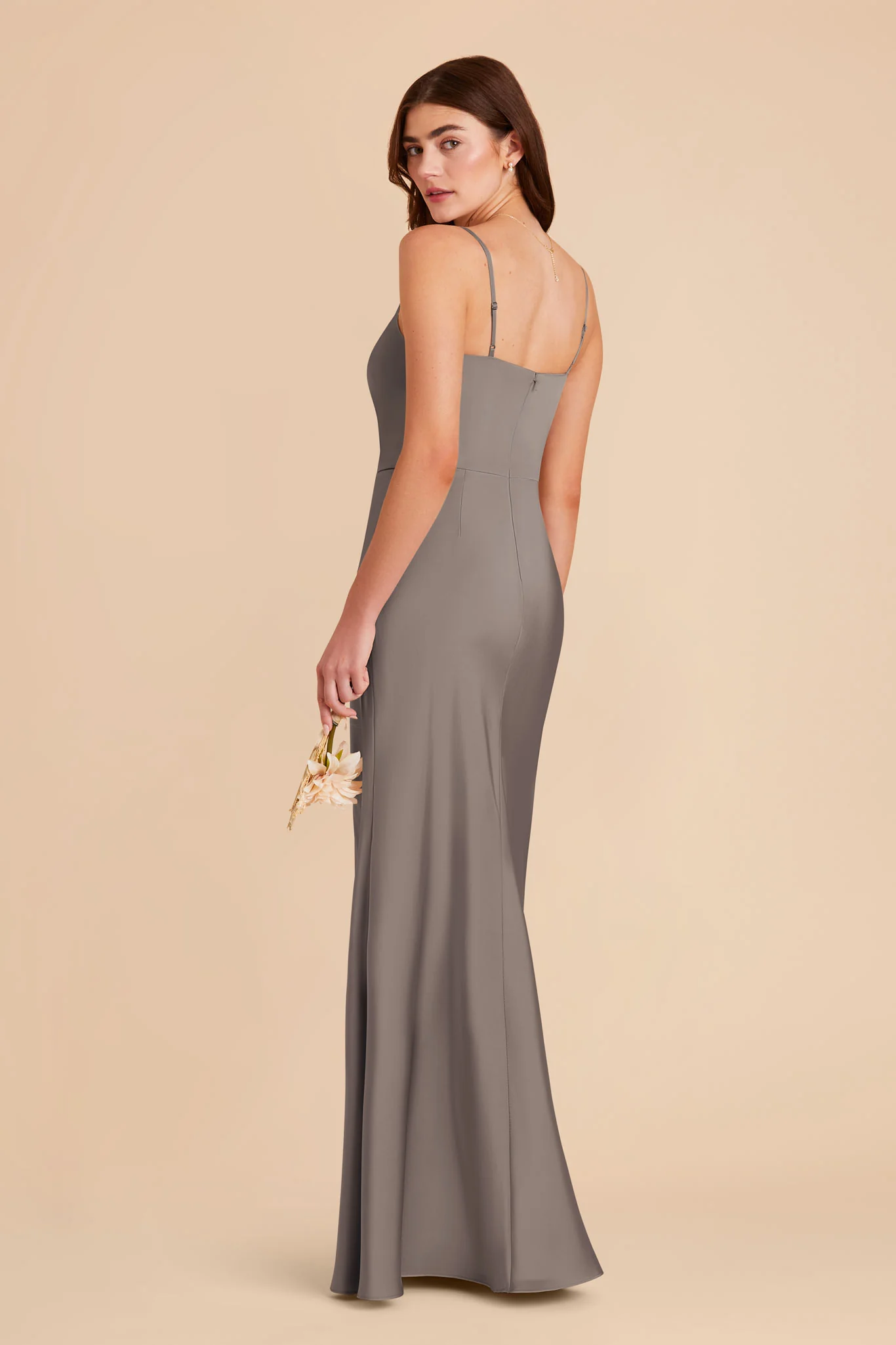 Mai Matte Satin Dress - Quartz - Image 6