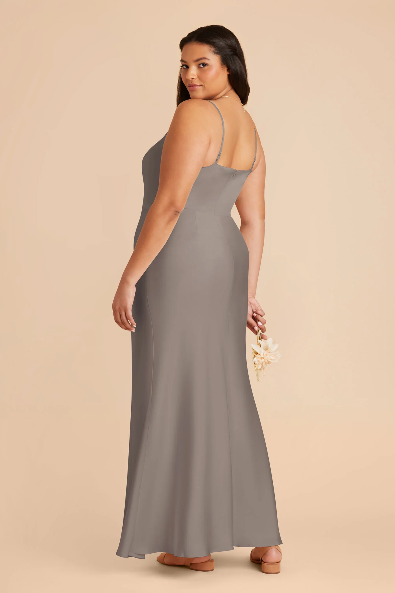 Mai Matte Satin Dress - Quartz - Image 9