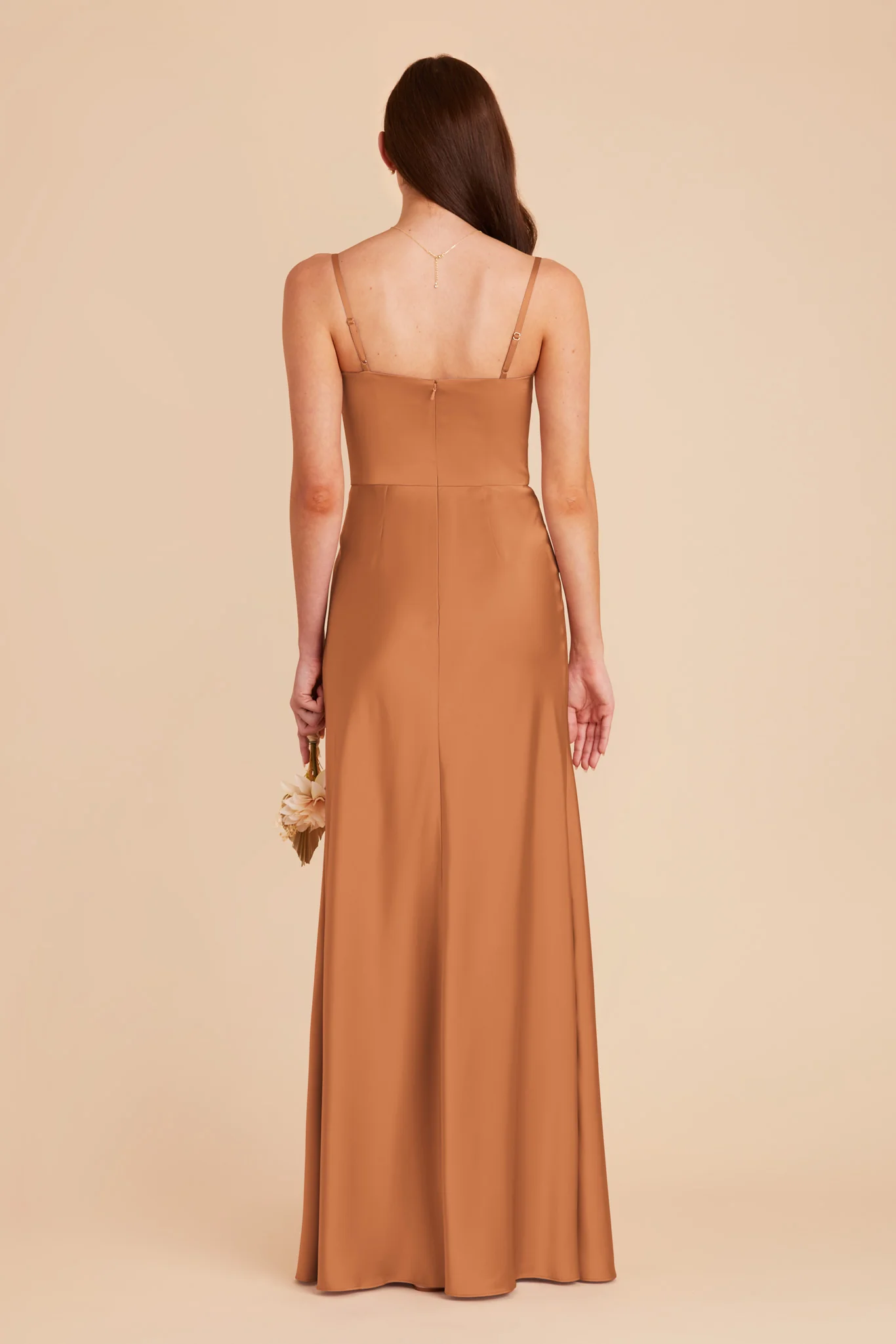 Mai Matte Satin Dress - Rust - Image 6