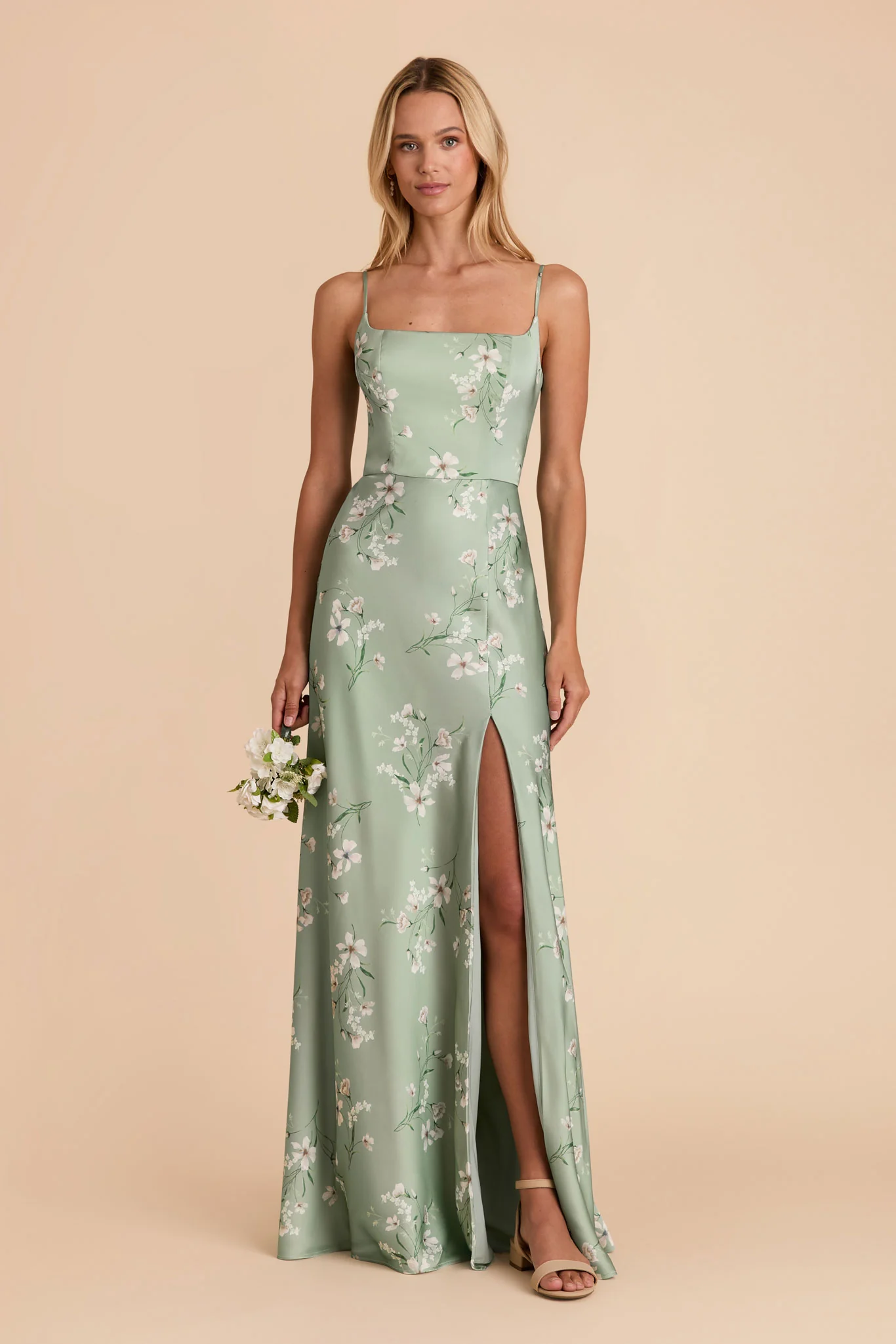 Mai Matte Satin Dress - Sage Le Fleur