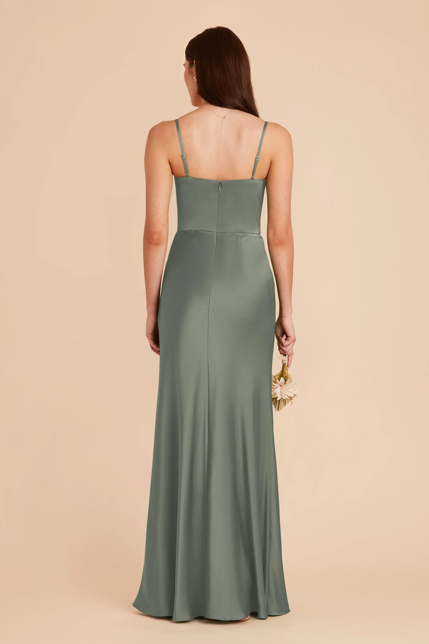 Mai Matte Satin Dress - Sea Glass - Image 5