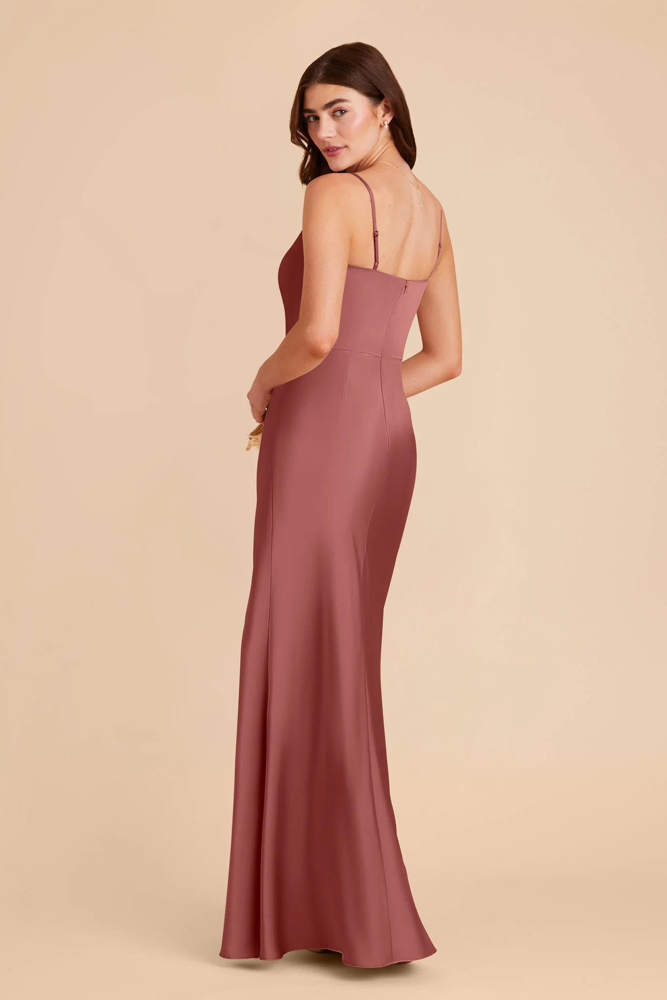 Mai Matte Satin Dress - Wild Rose - Image 6