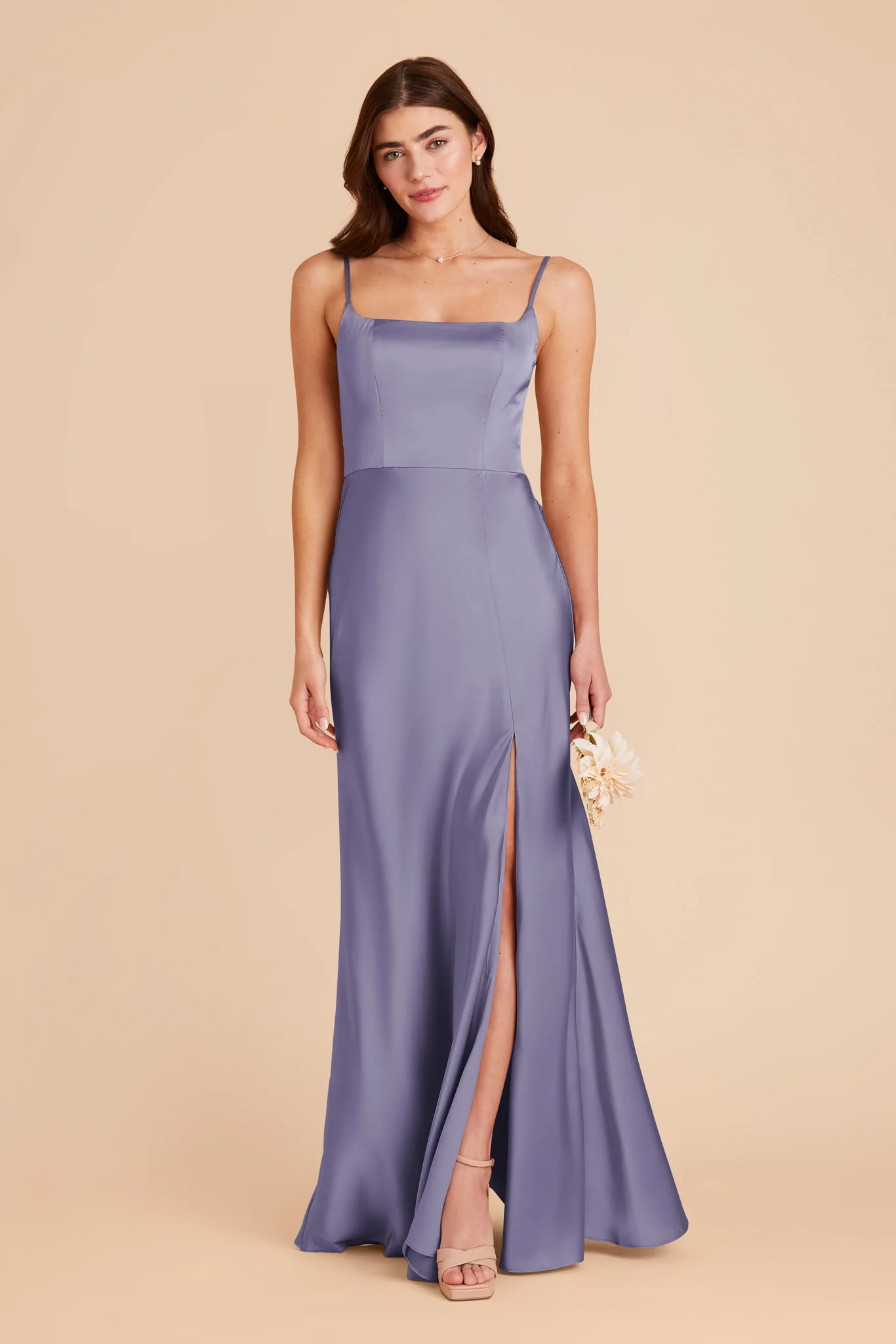 Mai Matte Satin Dress - Wisteria - Image 3