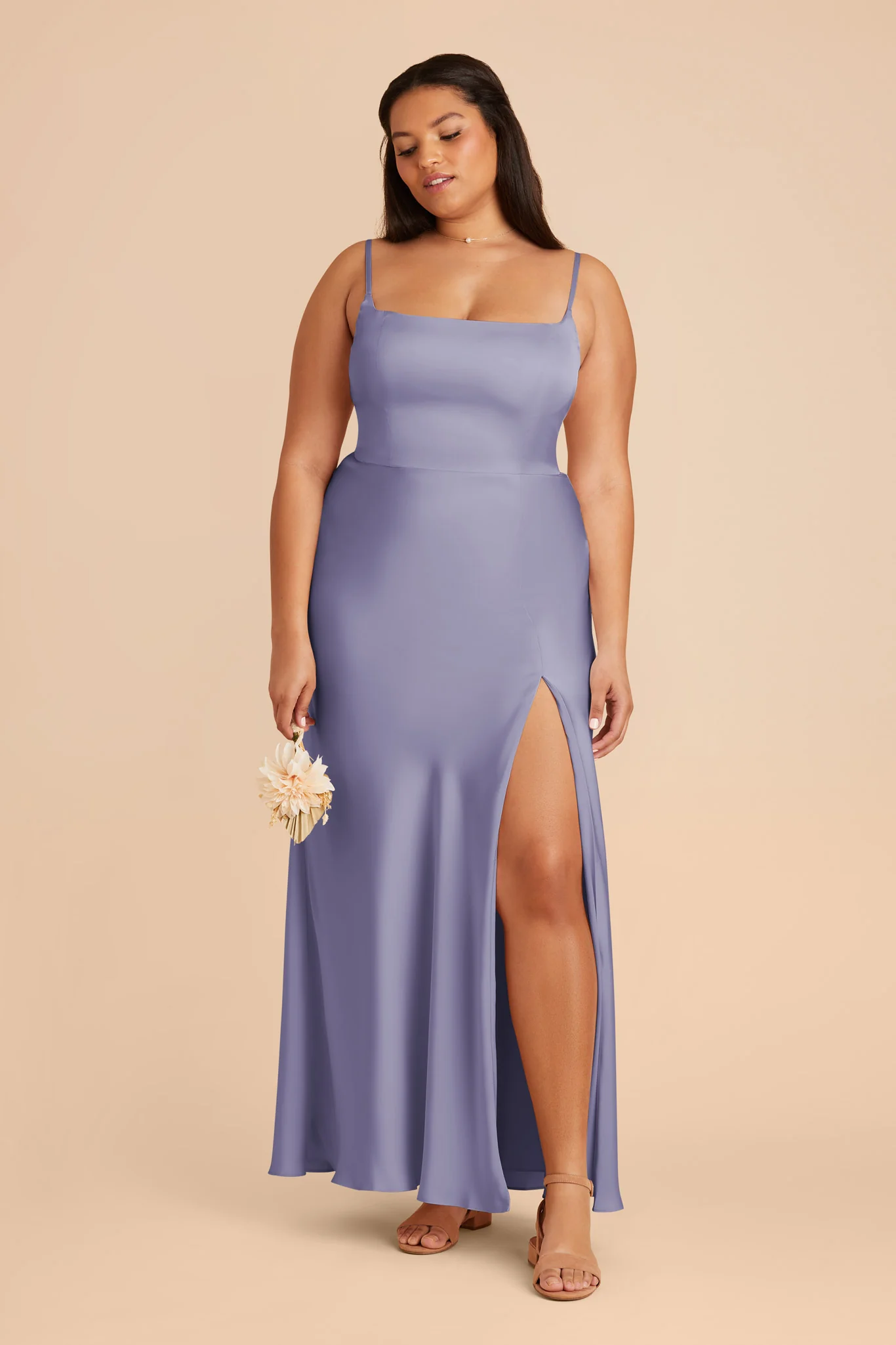 Mai Matte Satin Dress - Wisteria - Image 7