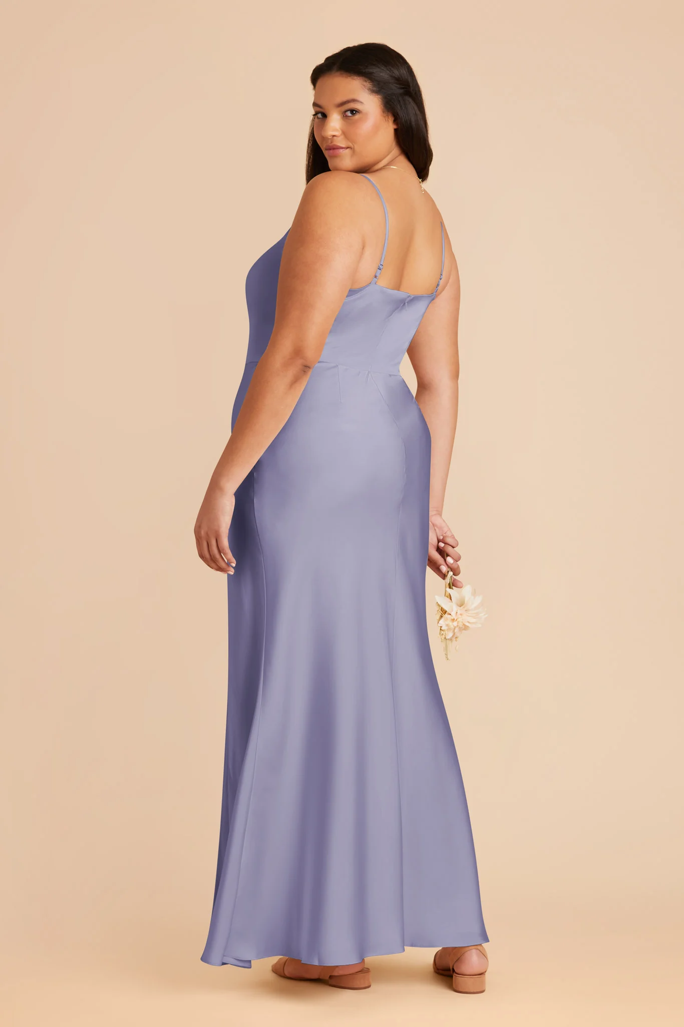 Mai Matte Satin Dress - Wisteria - Image 8