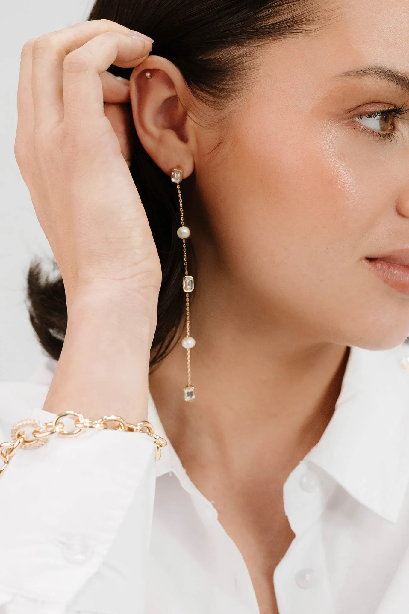 Marbella Earrings - Pearl - Image 4