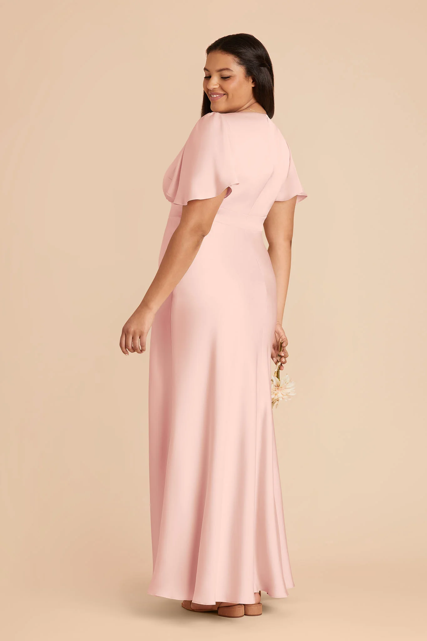 Marni Matte Satin Dress - Blush Pink - Image 11