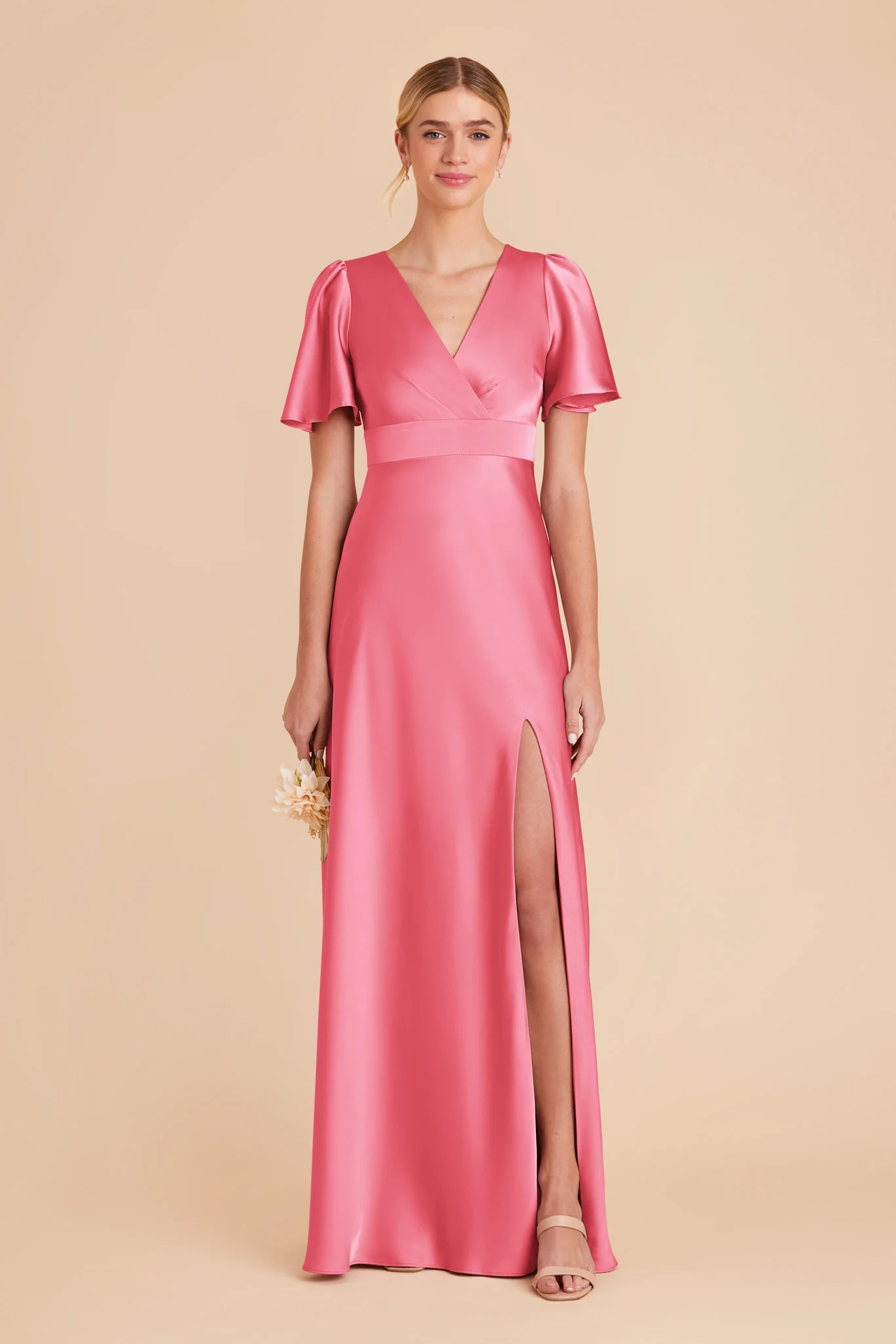 Marni Matte Satin Dress - Bon Bon Pink