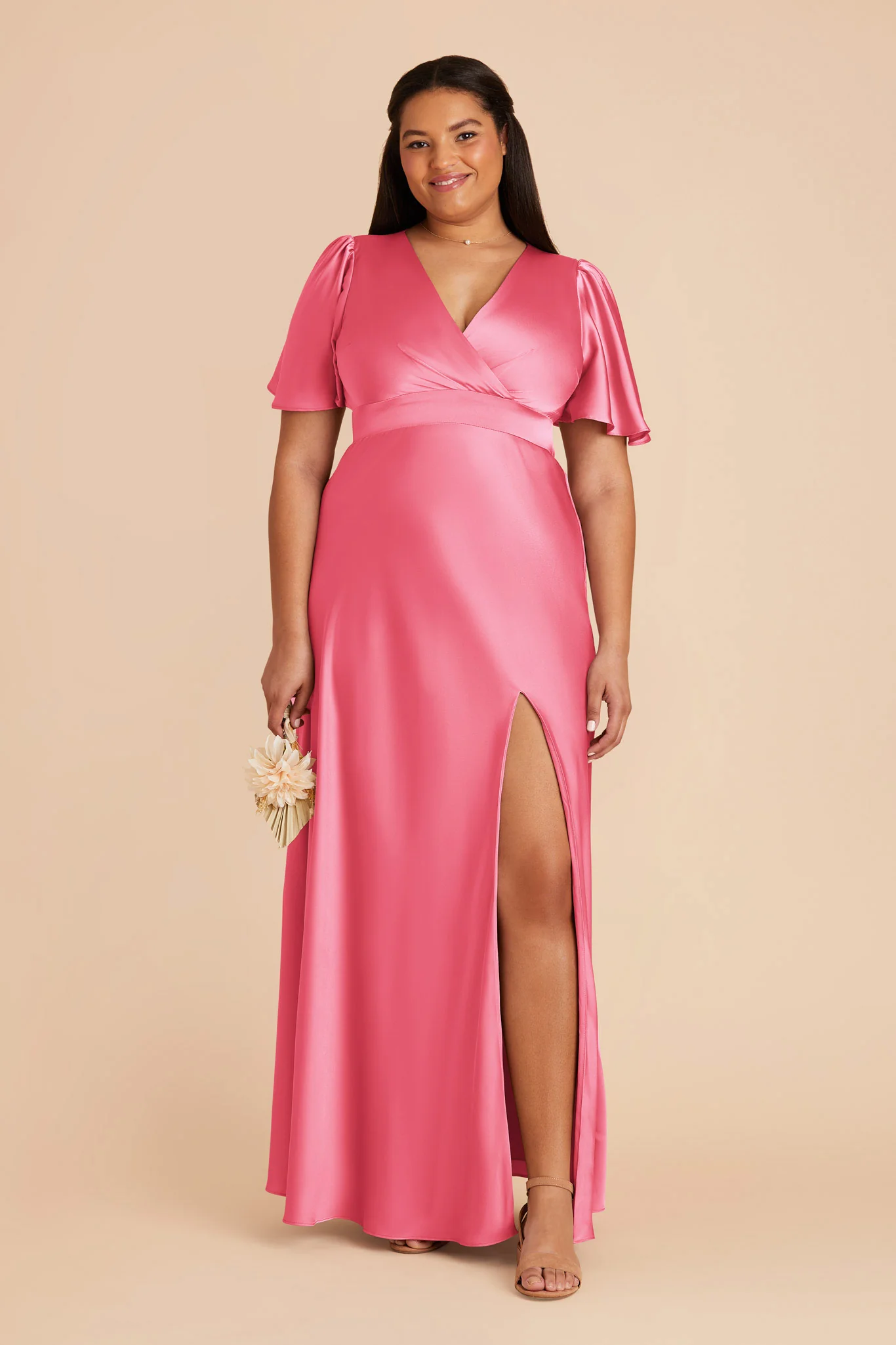 Marni Matte Satin Dress - Bon Bon Pink - Image 2