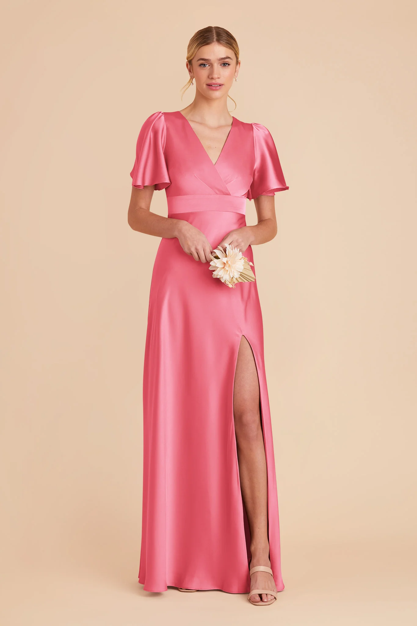 Marni Matte Satin Dress - Bon Bon Pink - Image 3