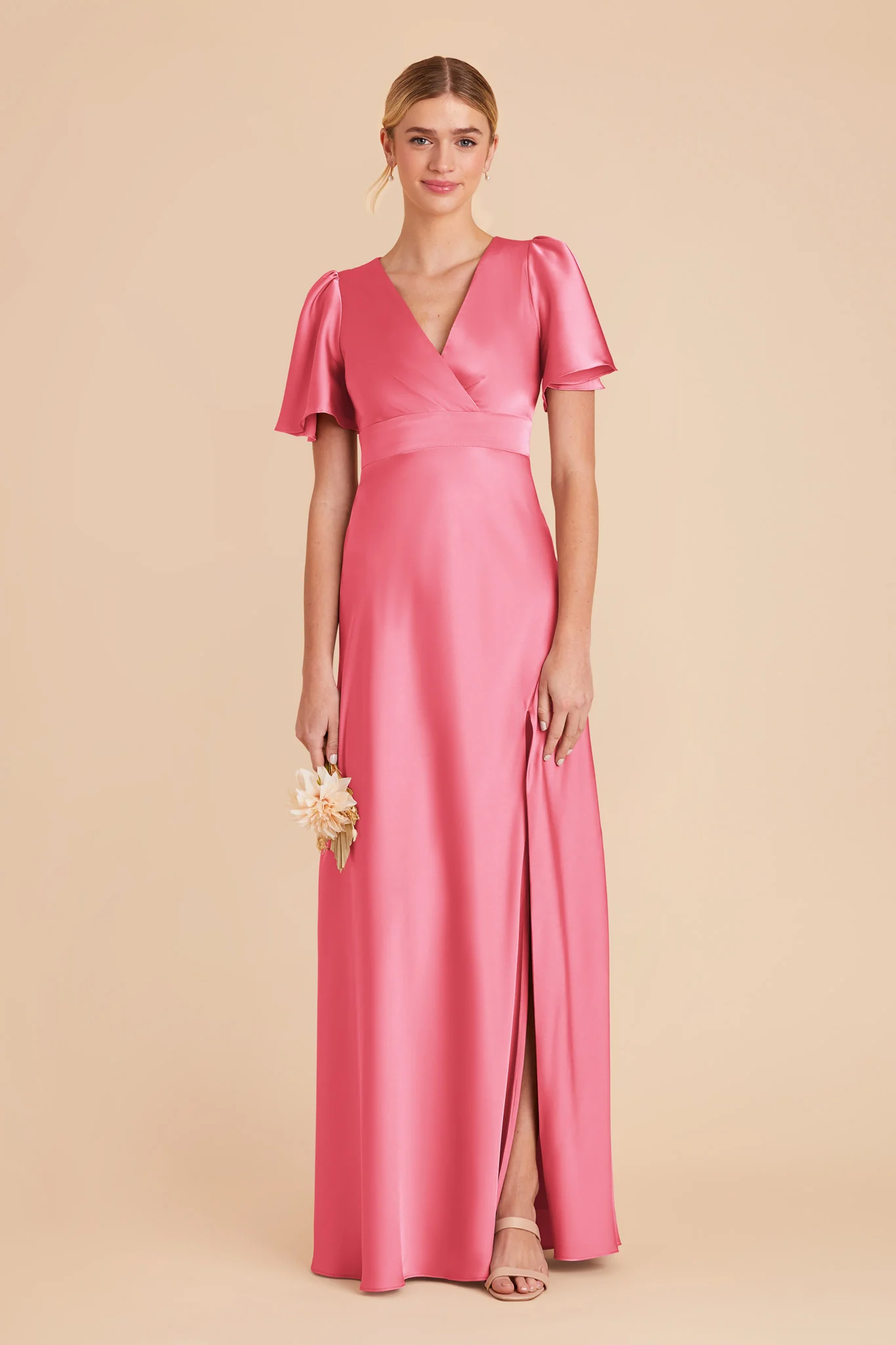 Marni Matte Satin Dress - Bon Bon Pink - Image 4