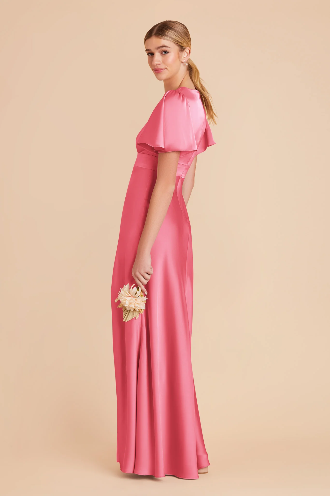 Marni Matte Satin Dress - Bon Bon Pink - Image 5