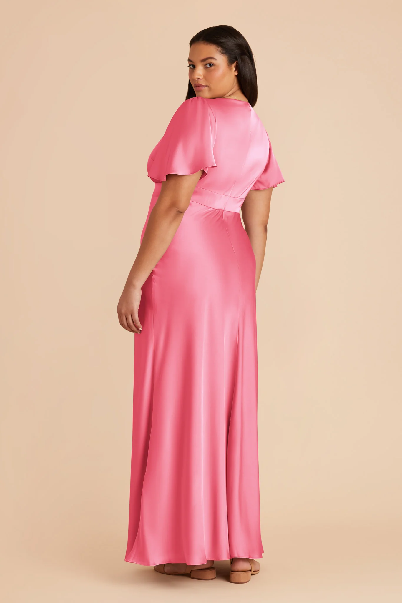 Marni Matte Satin Dress - Bon Bon Pink - Image 8