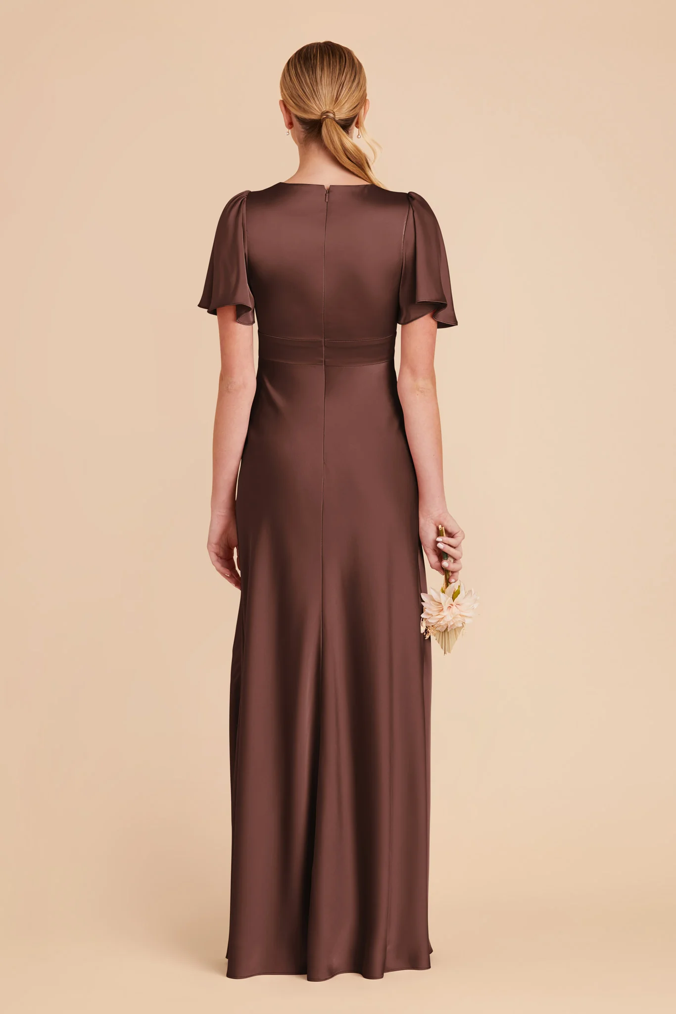Marni Matte Satin Dress - Chocolate Brown - Image 5