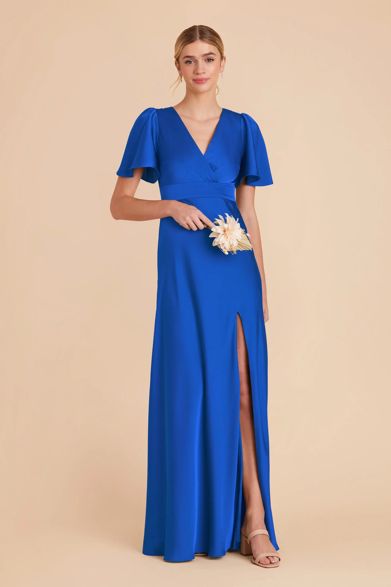Marni Matte Satin Dress - Cobalt Blue - Image 4