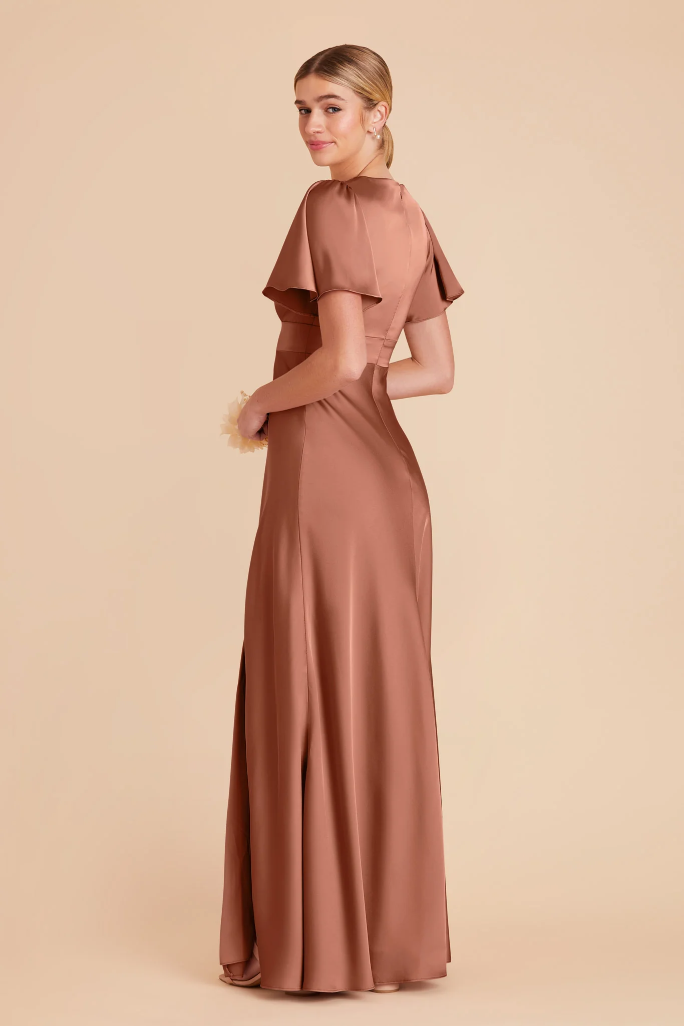 Marni Matte Satin Dress - Desert Rose - Image 5