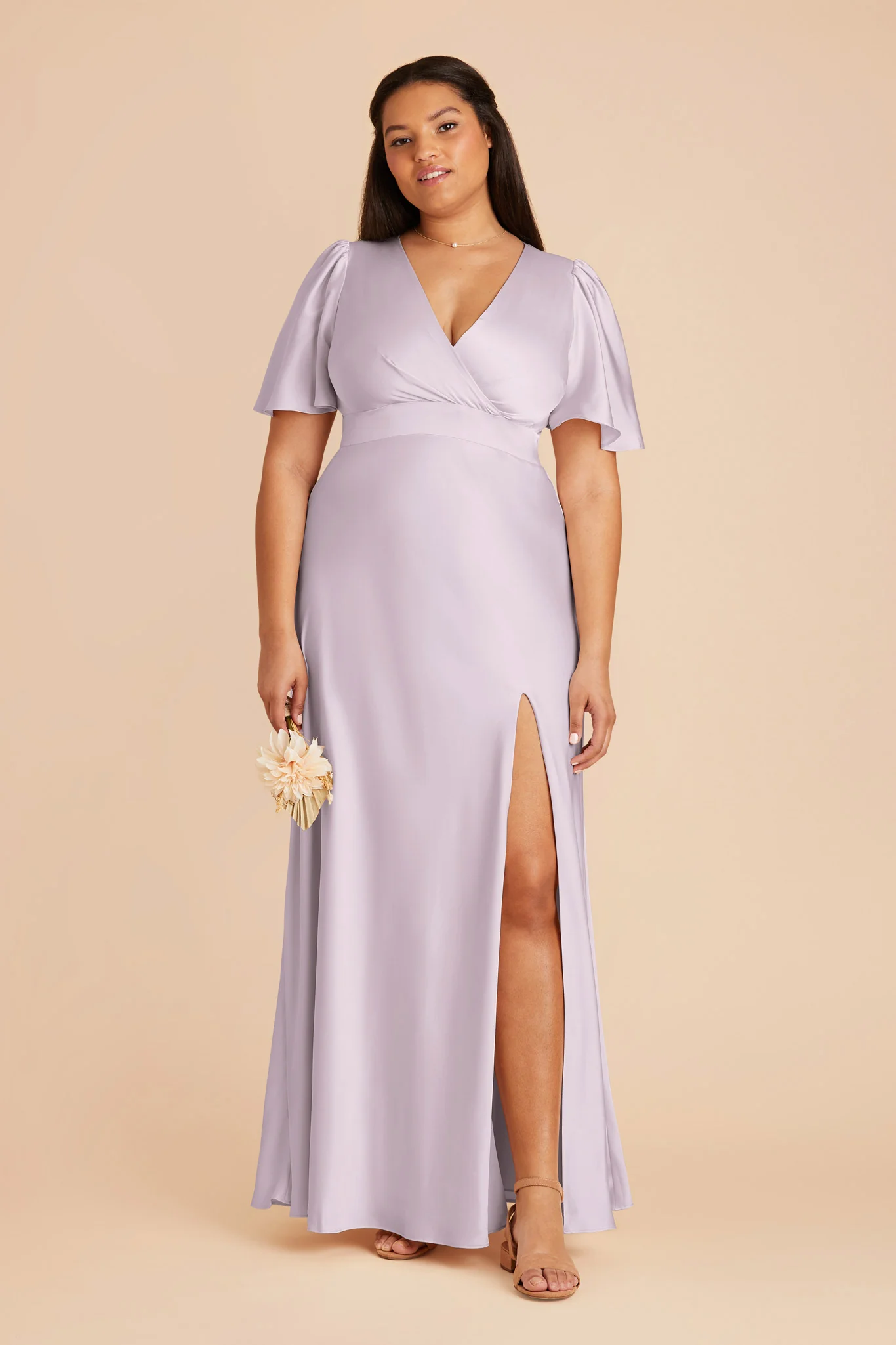 Marni Matte Satin Dress - Dusty Lilac - Image 2
