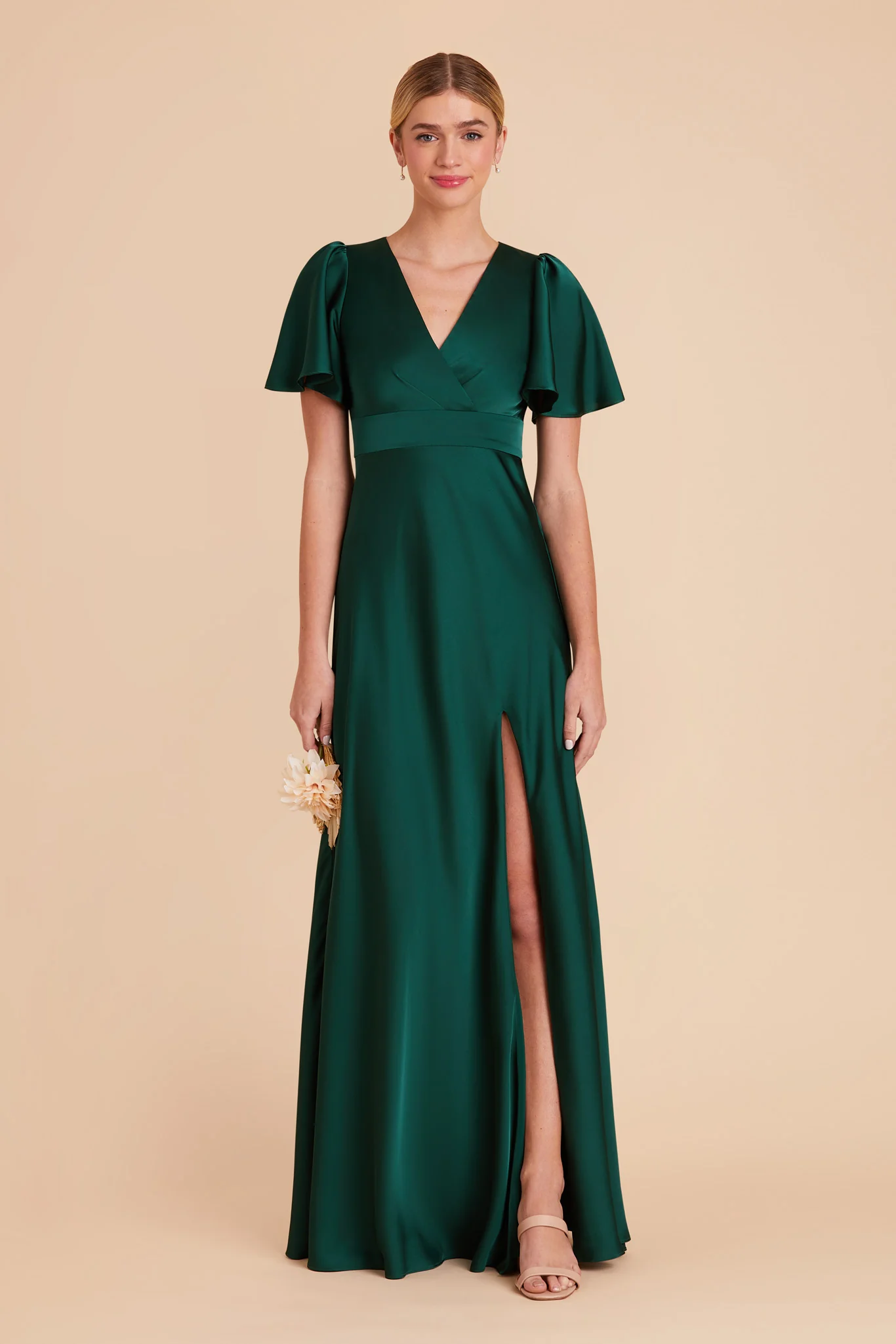 Marni Matte Satin Dress - Emerald