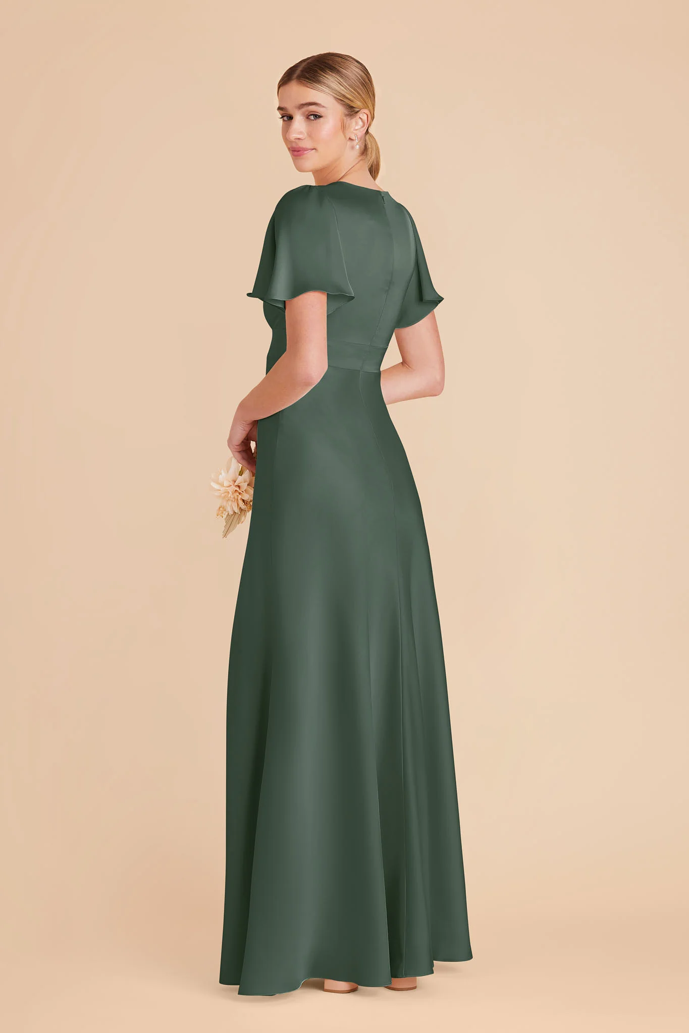 Marni Matte Satin Dress - Eucalyptus - Image 3