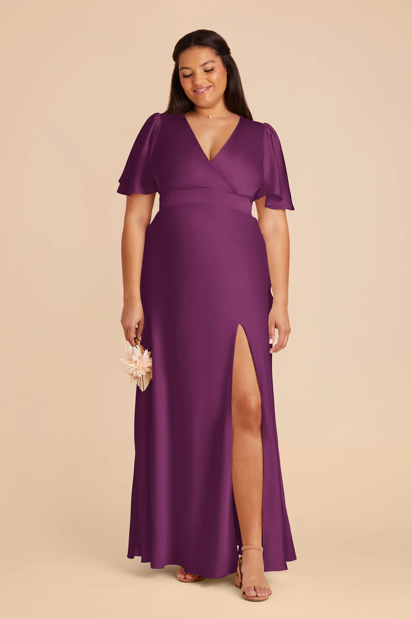 Marni Matte Satin Dress - Fig - Image 2
