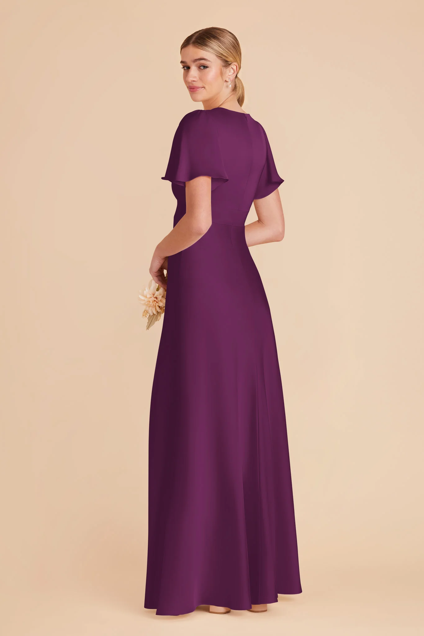 Marni Matte Satin Dress - Fig - Image 3