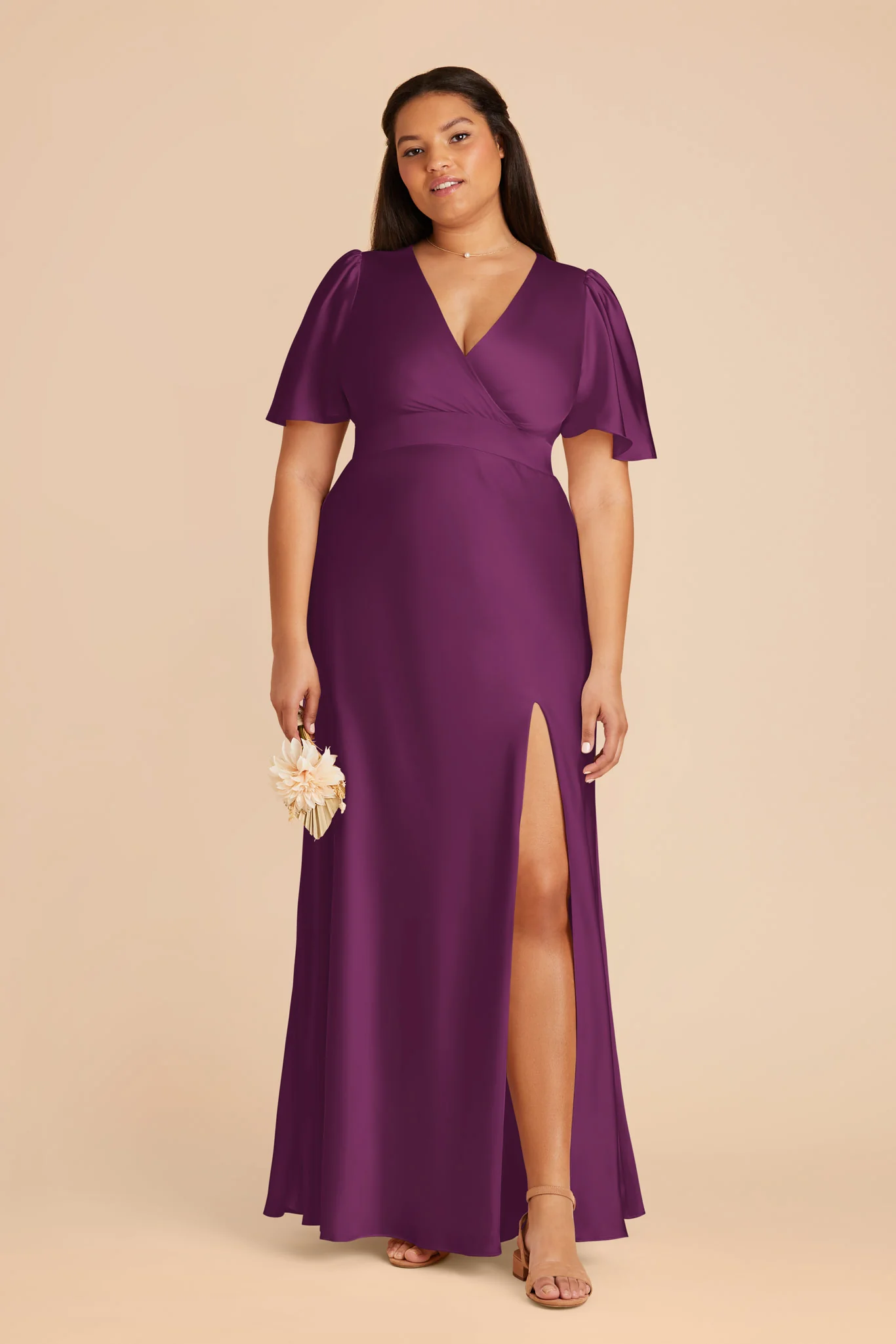 Marni Matte Satin Dress - Fig - Image 5