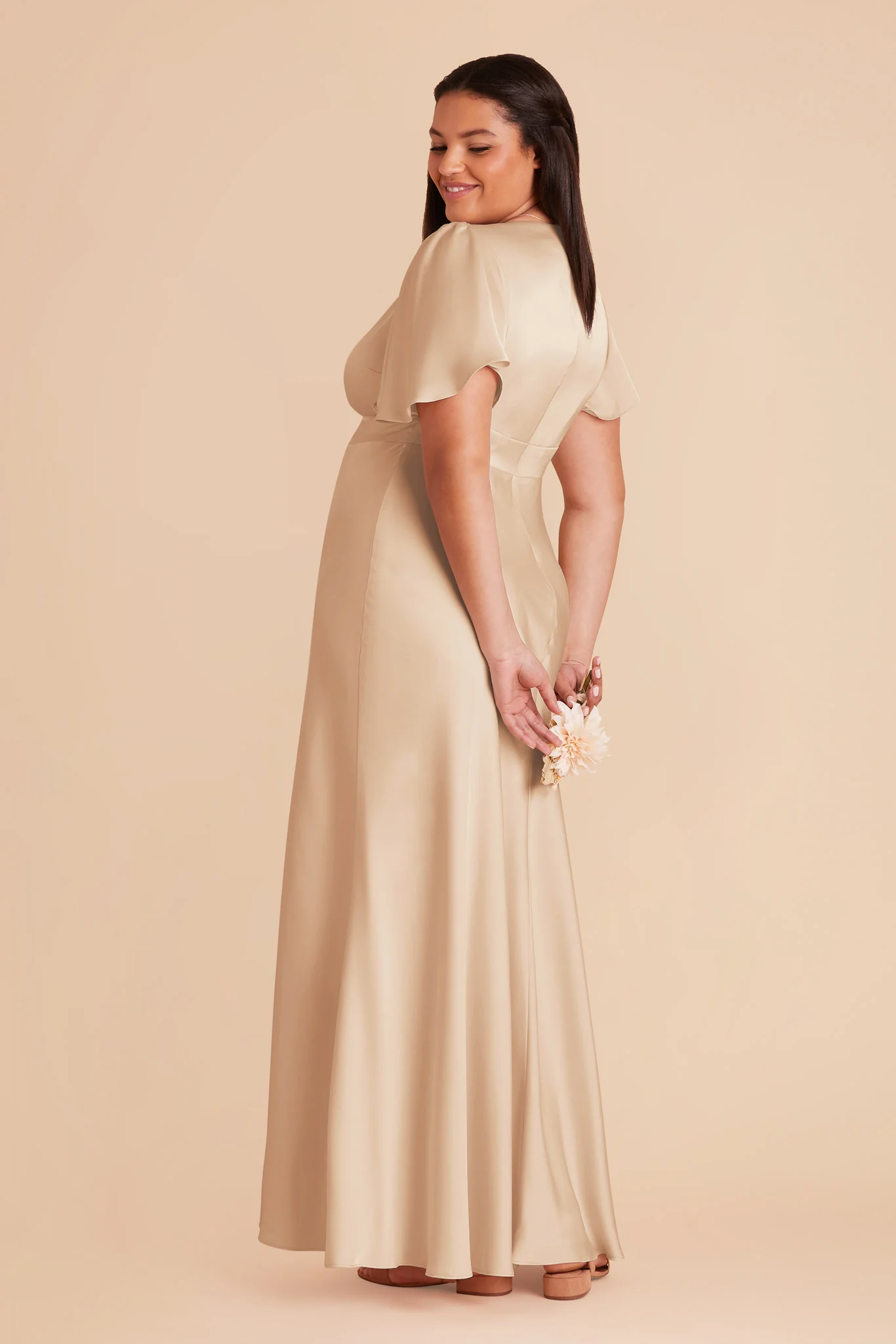 Marni Matte Satin Dress - Gold - Image 6