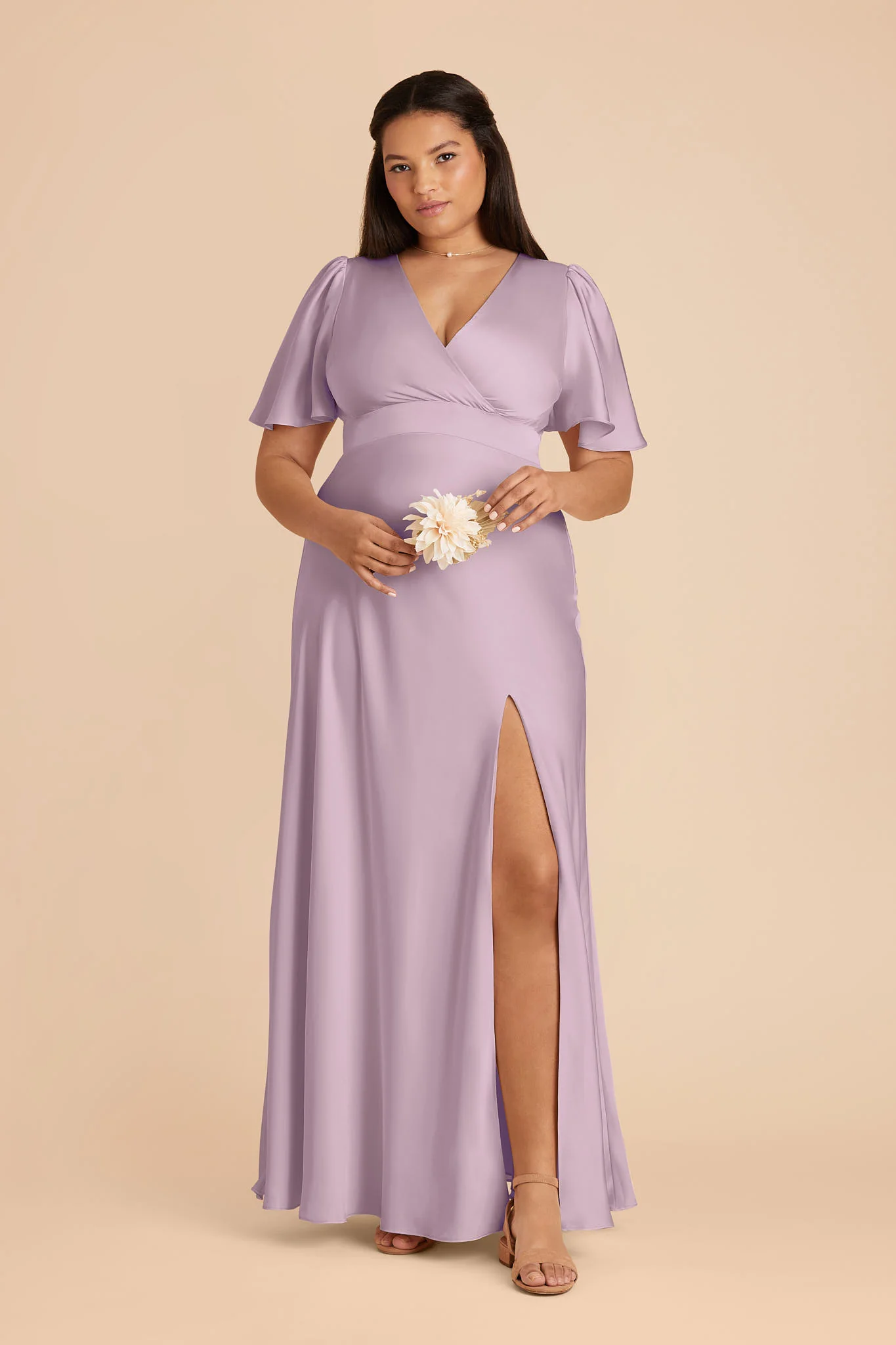 Marni Matte Satin Dress - Lavender - Image 12
