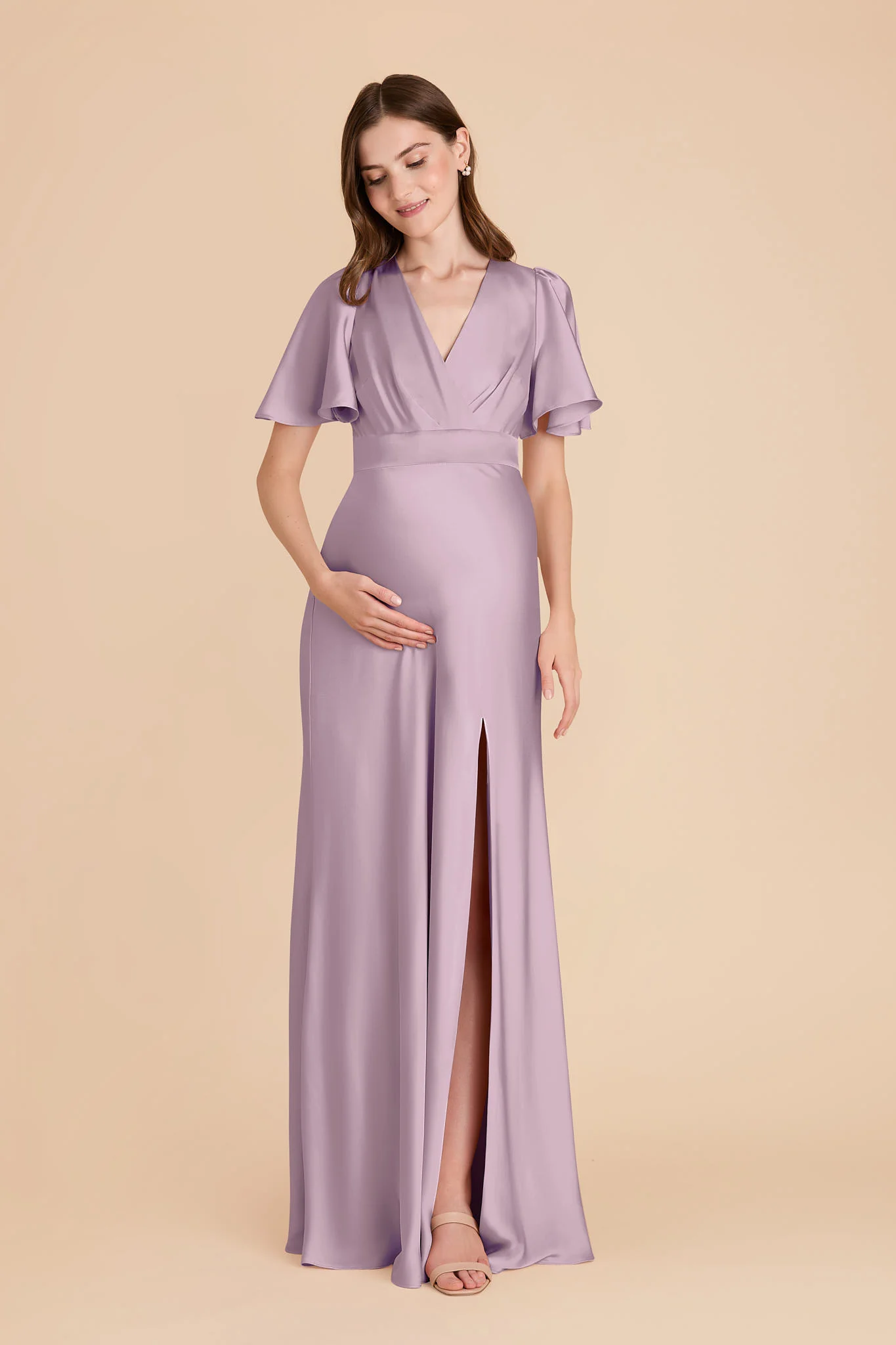 Marni Matte Satin Dress - Lavender - Image 2