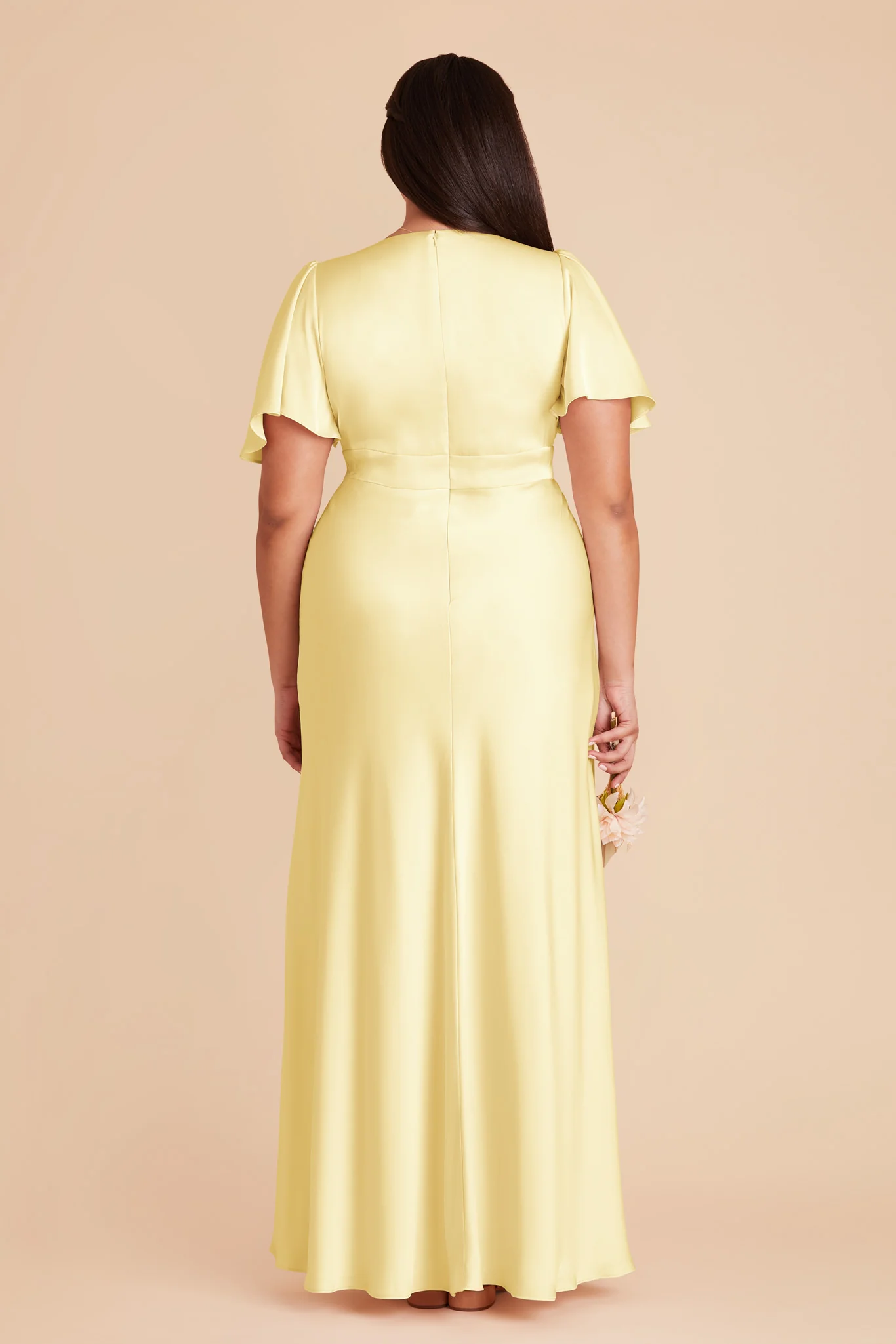 Marni Matte Satin Dress - Lemon Sorbet - Image 9