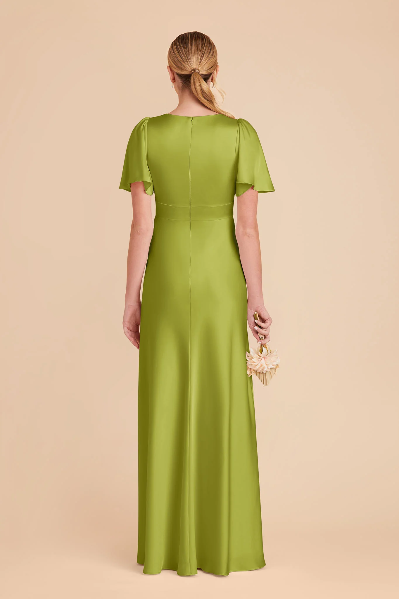 Marni Matte Satin Dress - Matcha - Image 4