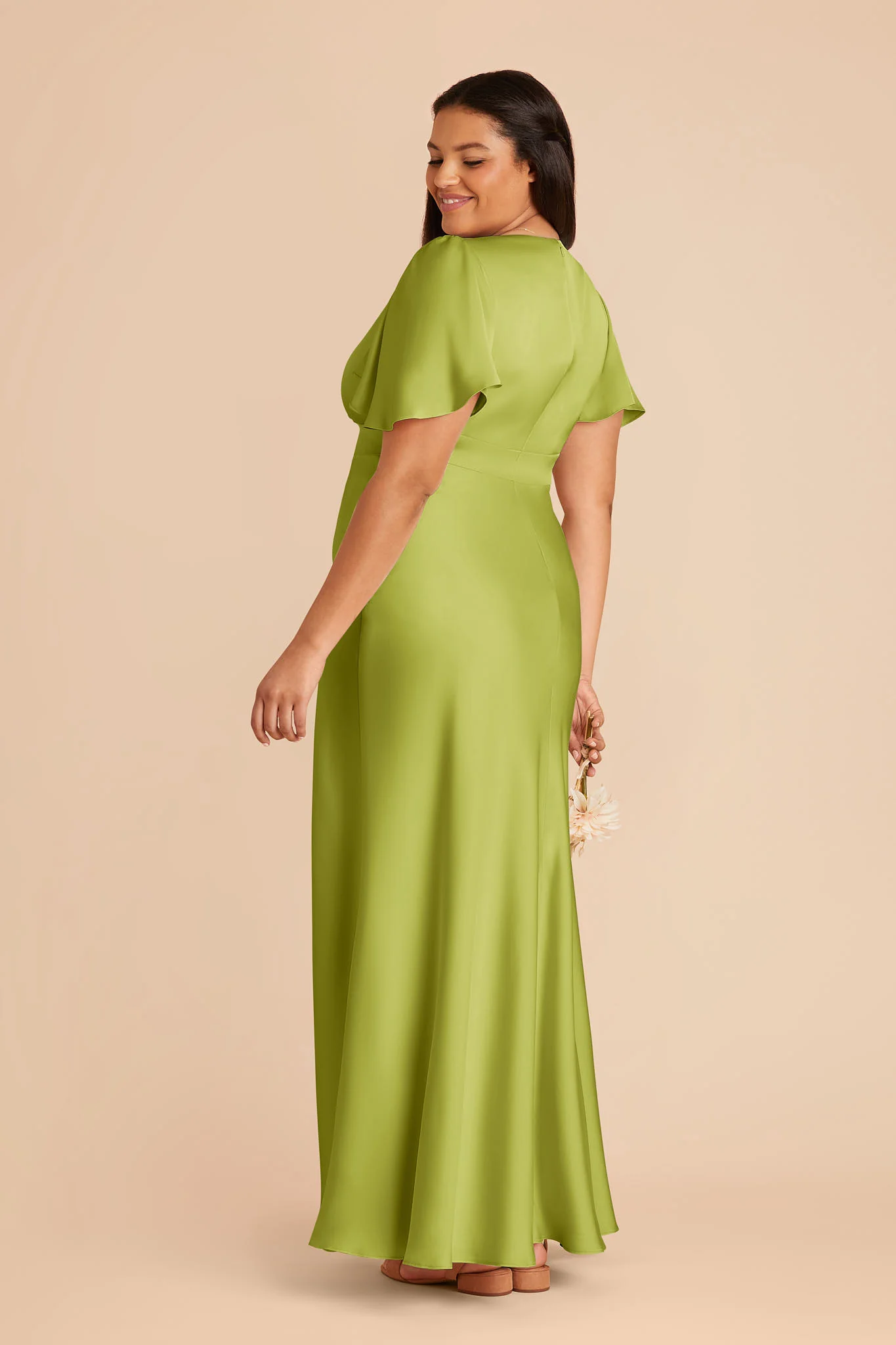Marni Matte Satin Dress - Matcha - Image 6