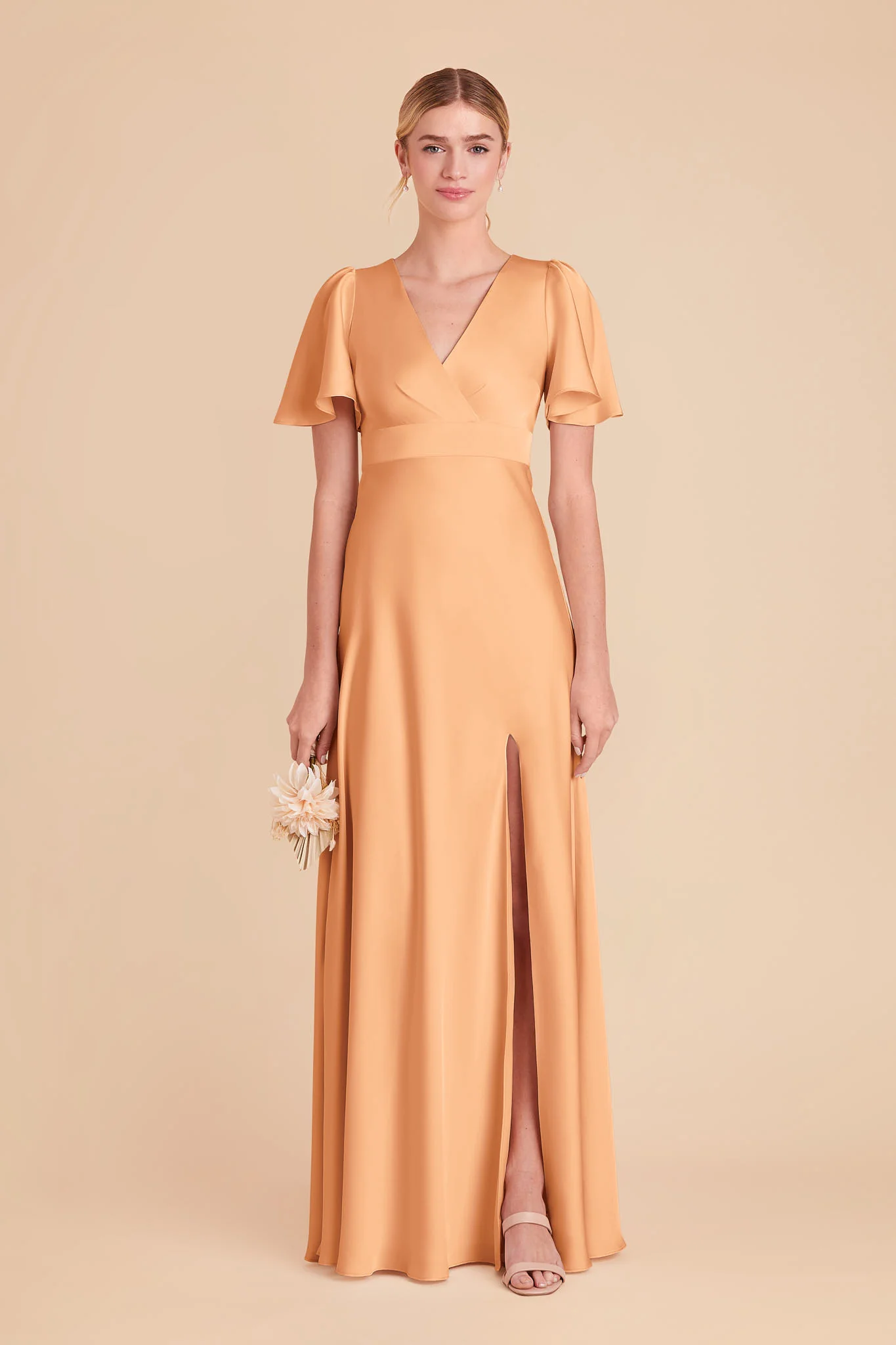 Marni Matte Satin Dress - Peach
