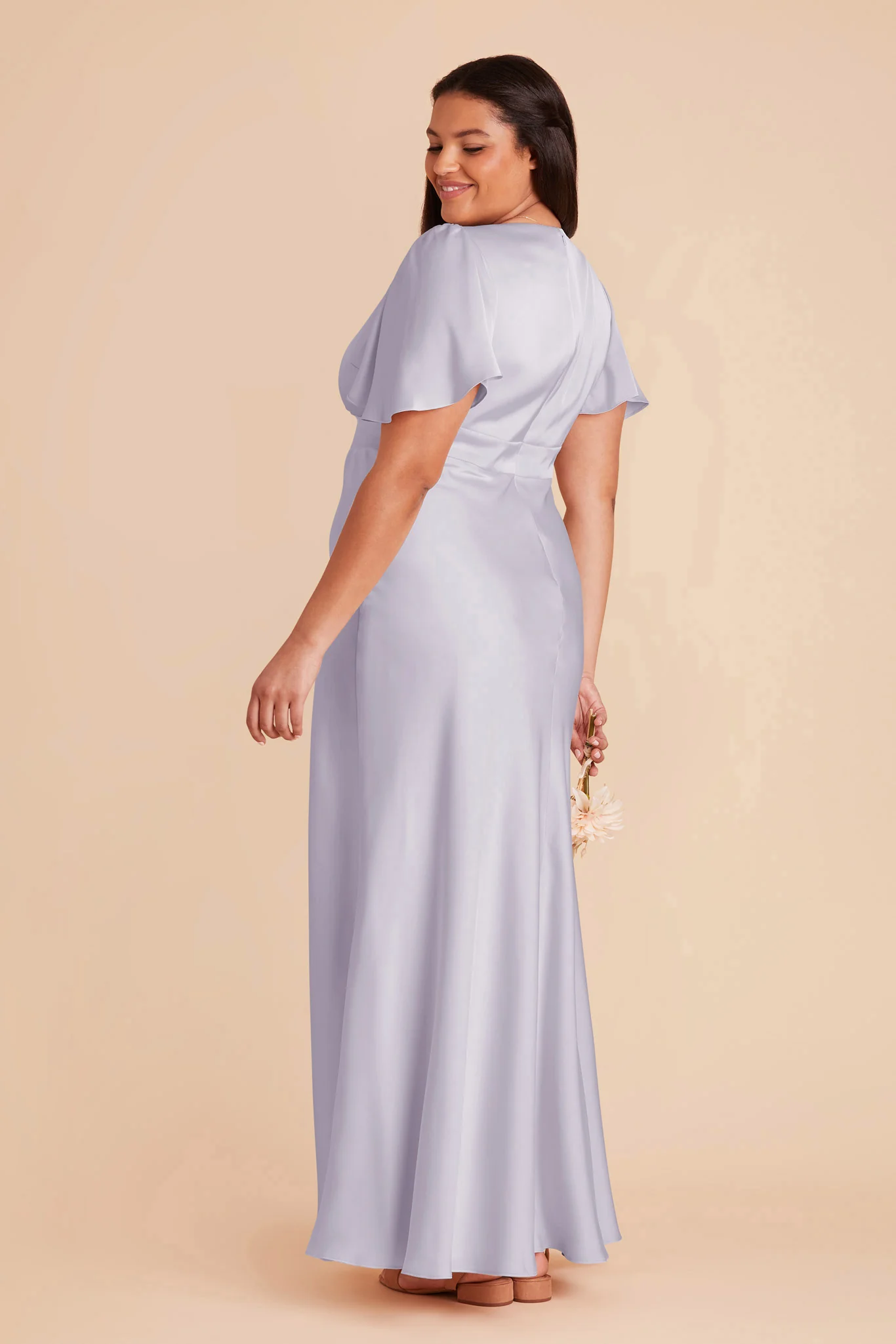 Marni Matte Satin Dress - Periwinkle Blue - Image 11