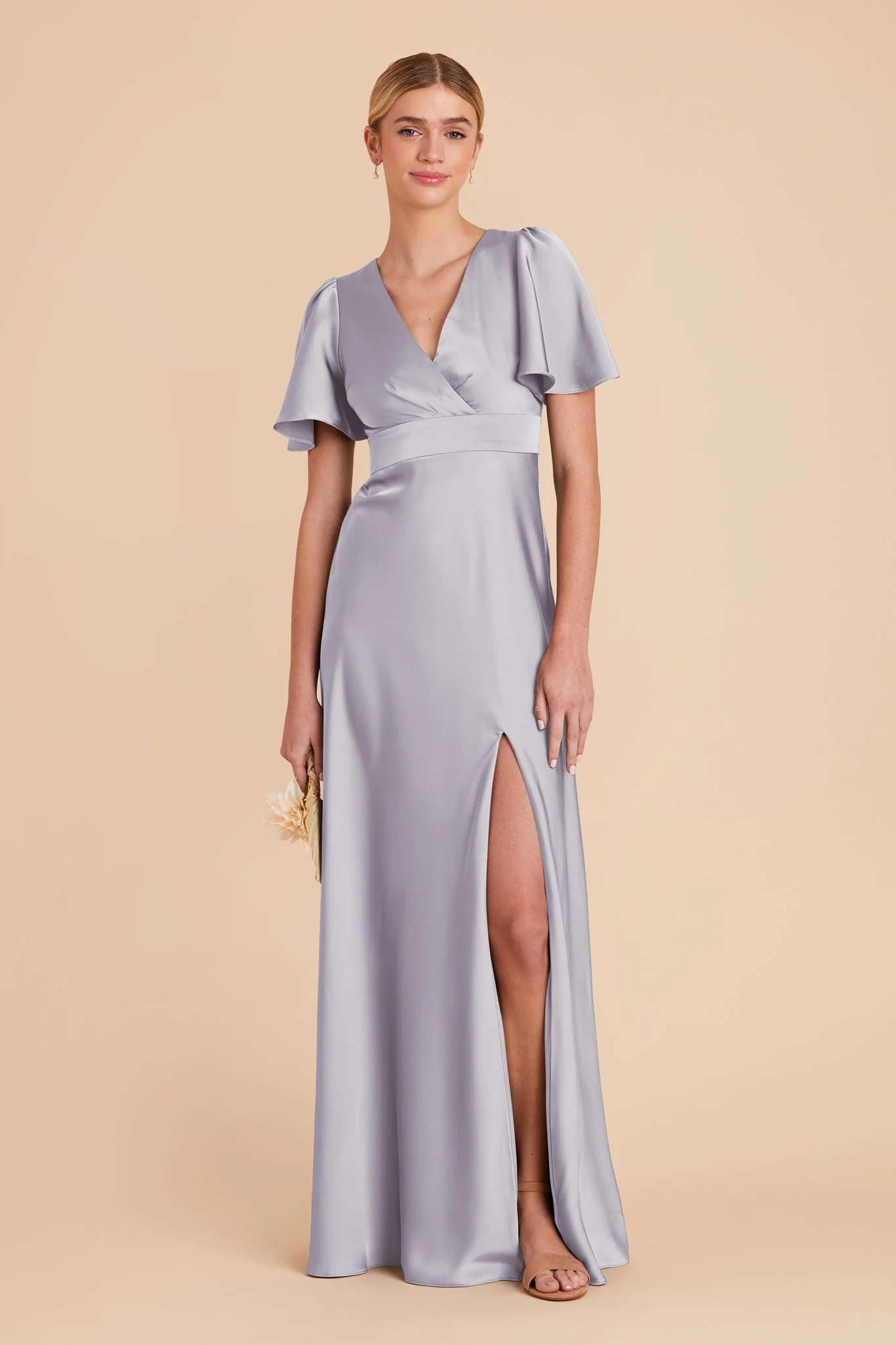 Marni Matte Satin Dress - Periwinkle Blue - Image 3