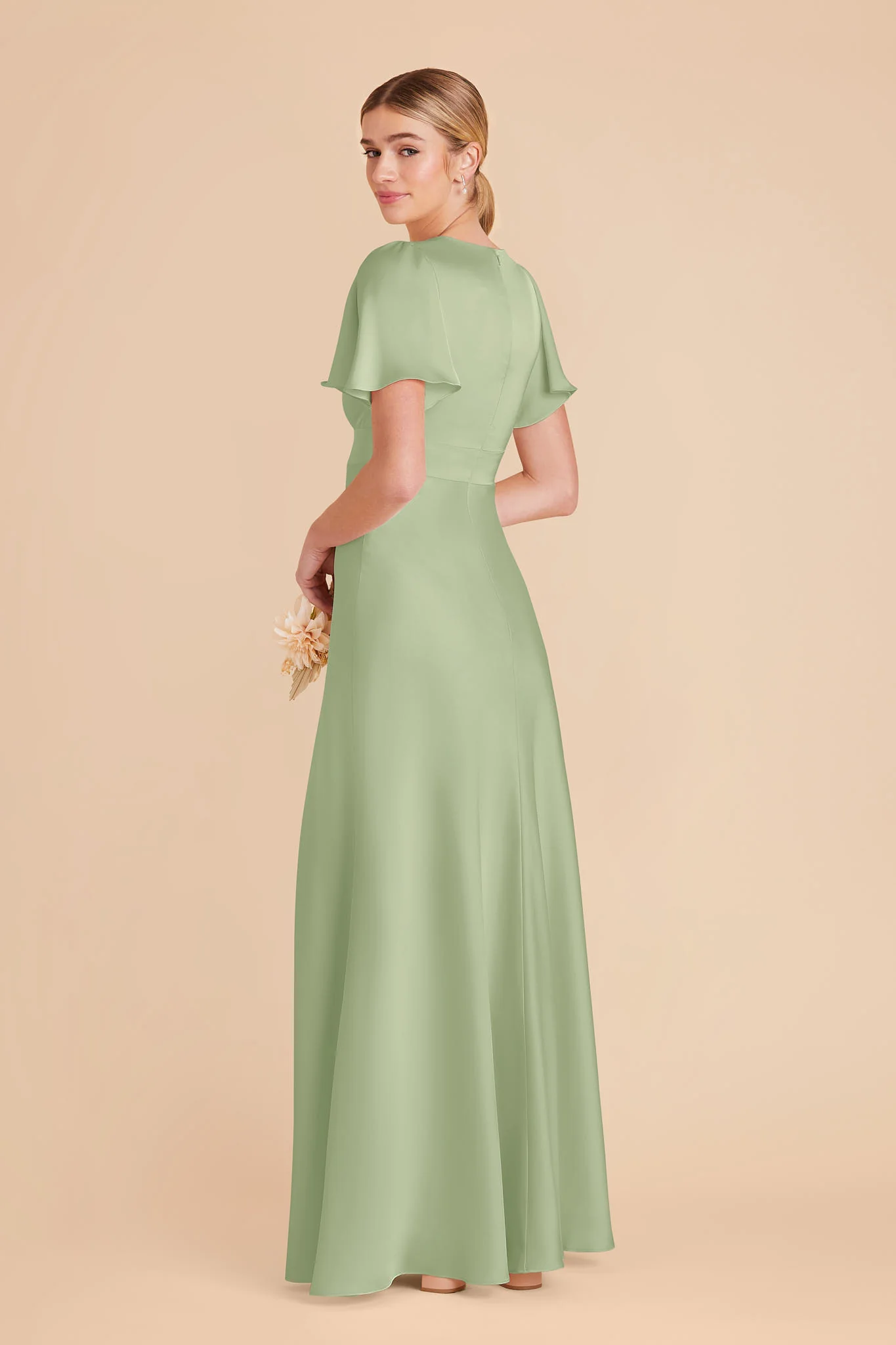 Marni Matte Satin Dress - Pistachio - Image 3