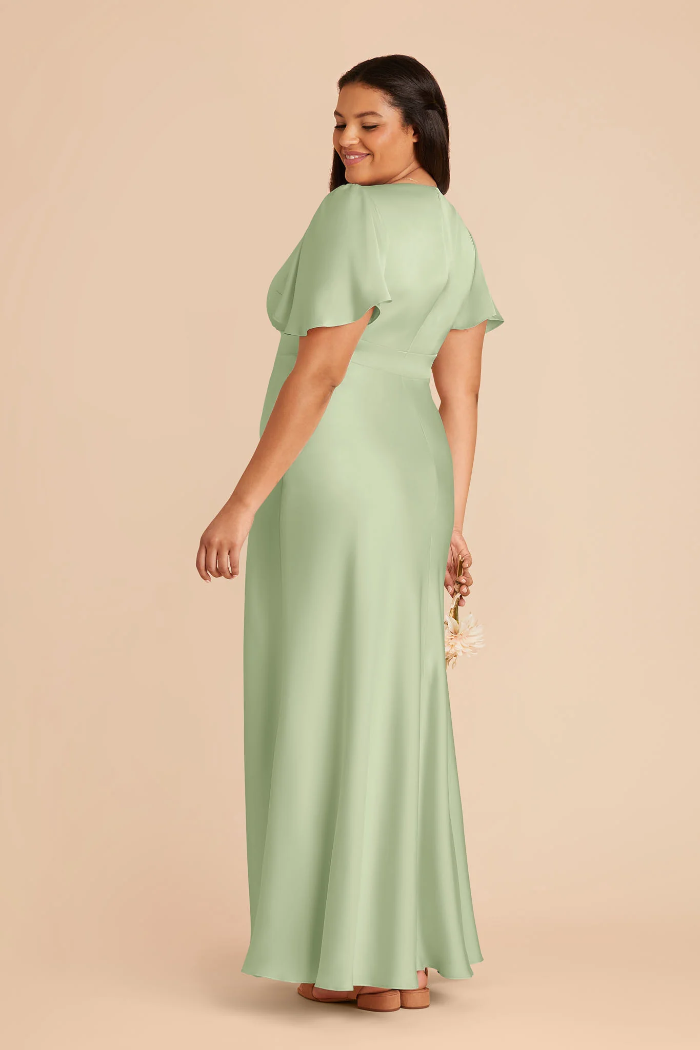 Marni Matte Satin Dress - Pistachio - Image 6