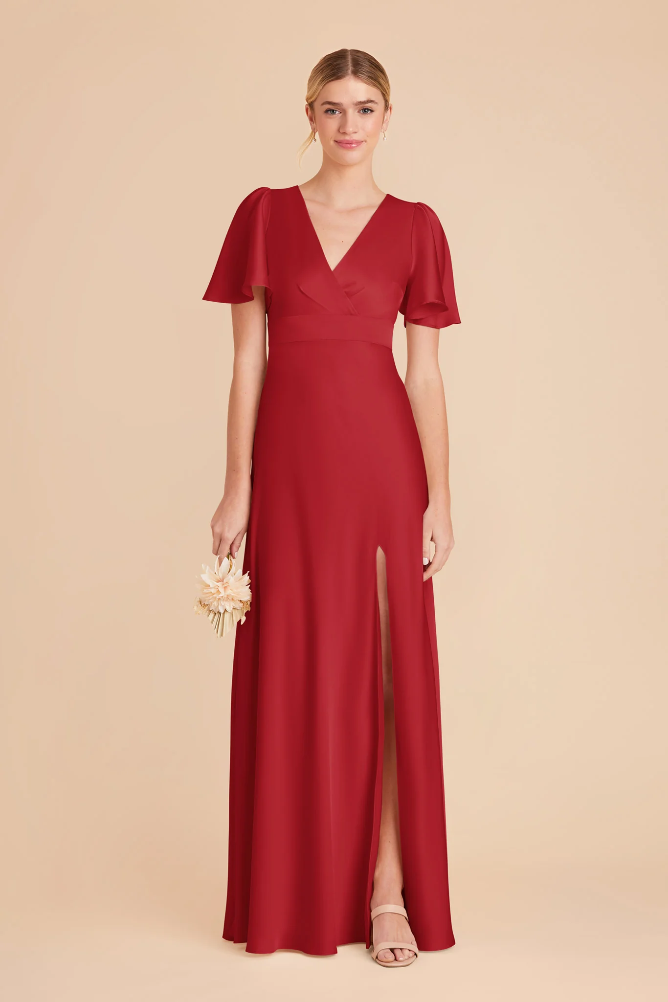 Marni Matte Satin Dress - Ruby Red