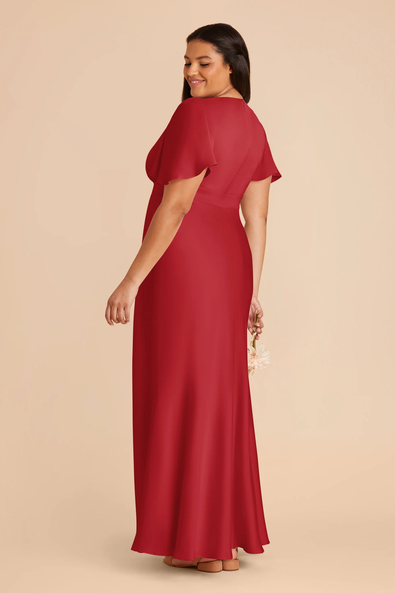 Marni Matte Satin Dress - Ruby Red - Image 8