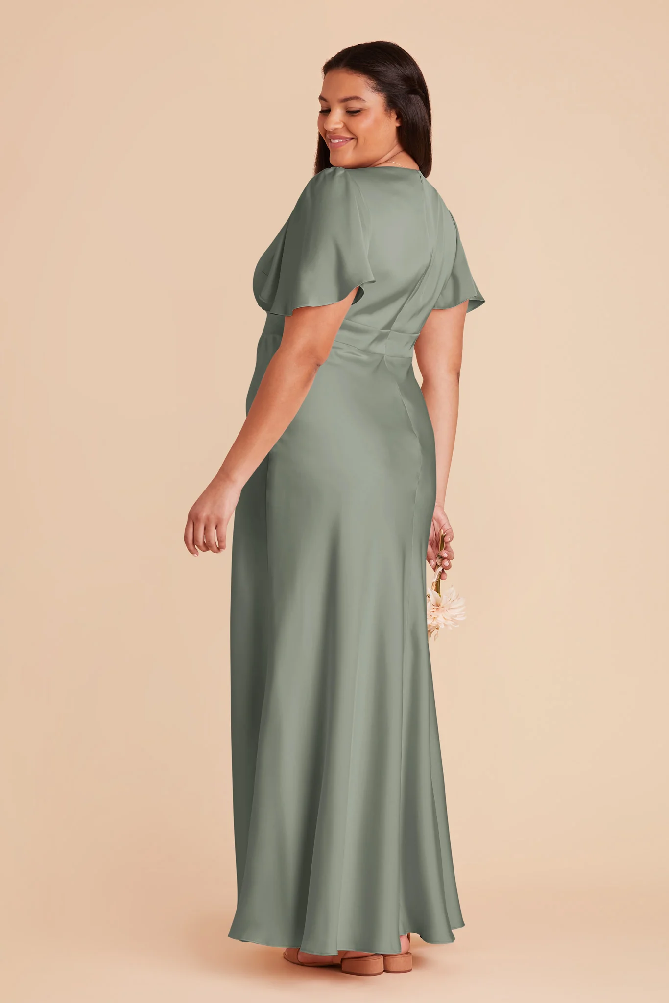 Marni Matte Satin Dress - Sea Glass - Image 11