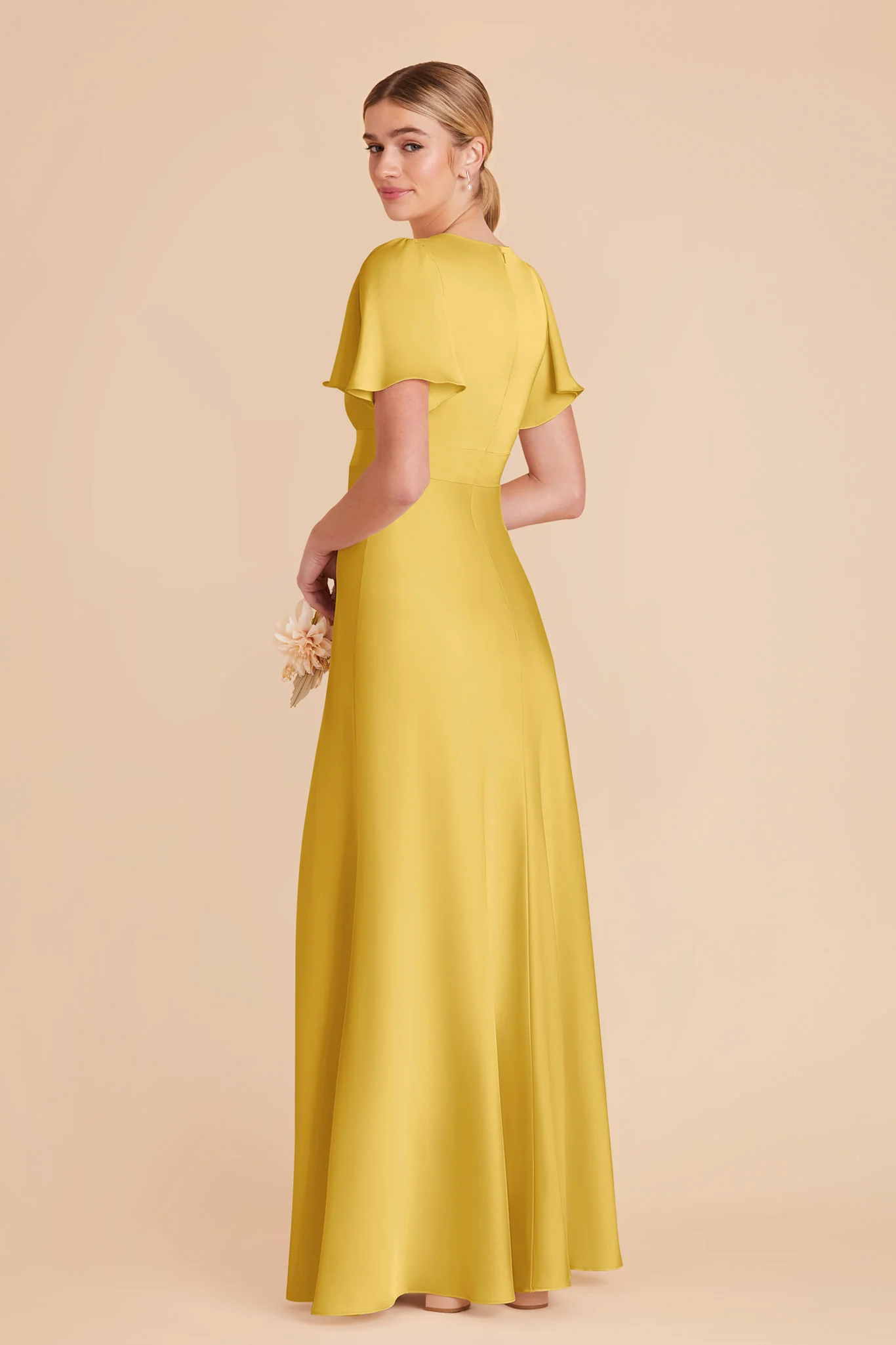 Marni Matte Satin Dress - Sunflower Yellow - Image 4