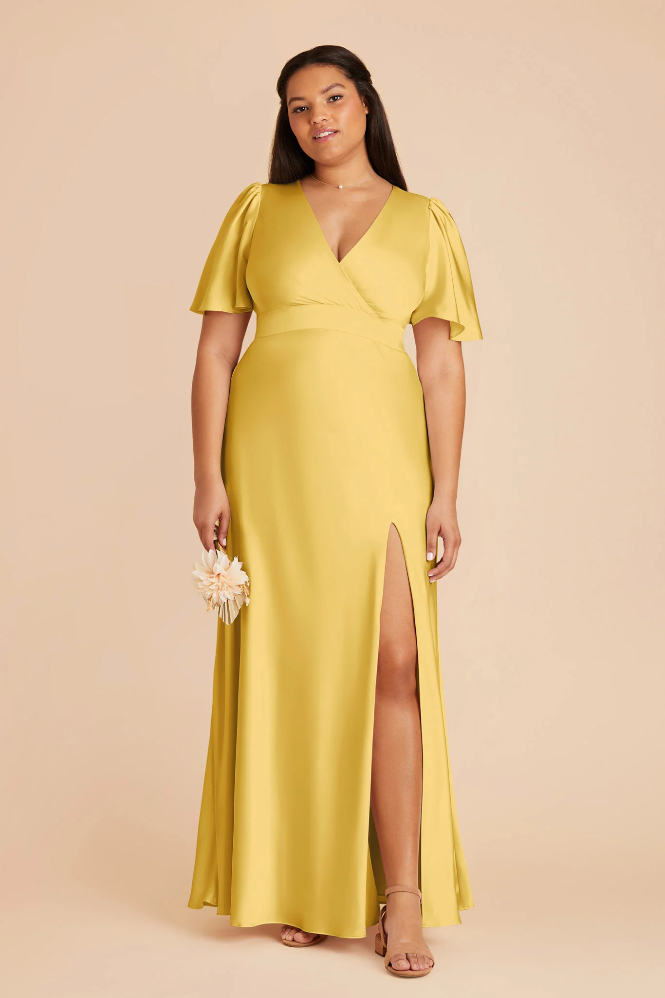 Marni Matte Satin Dress - Sunflower Yellow - Image 6