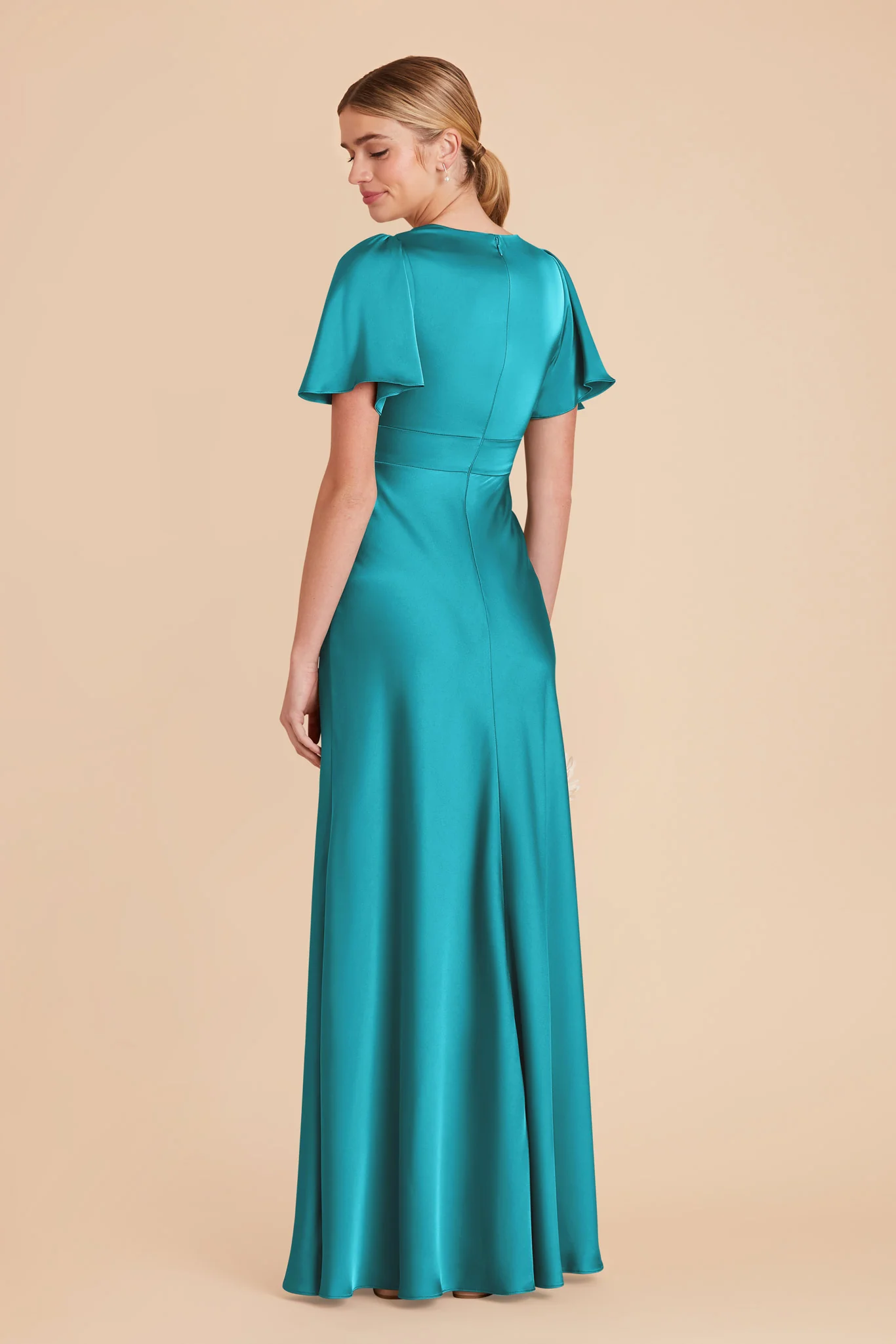 Marni Matte Satin Dress - Teal - Image 6